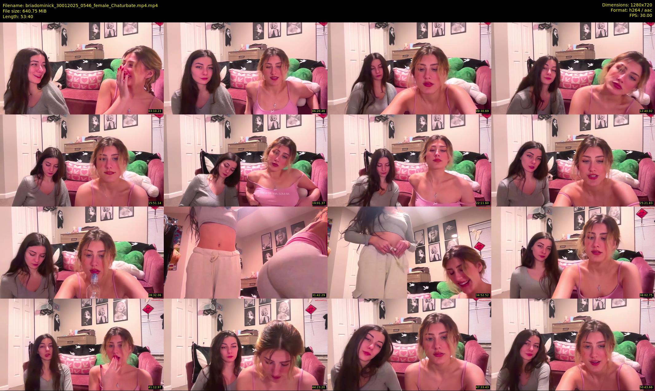 briadominick — 54 minute Chaturbate couple cam show recording, 720p, Jan 30, 2025