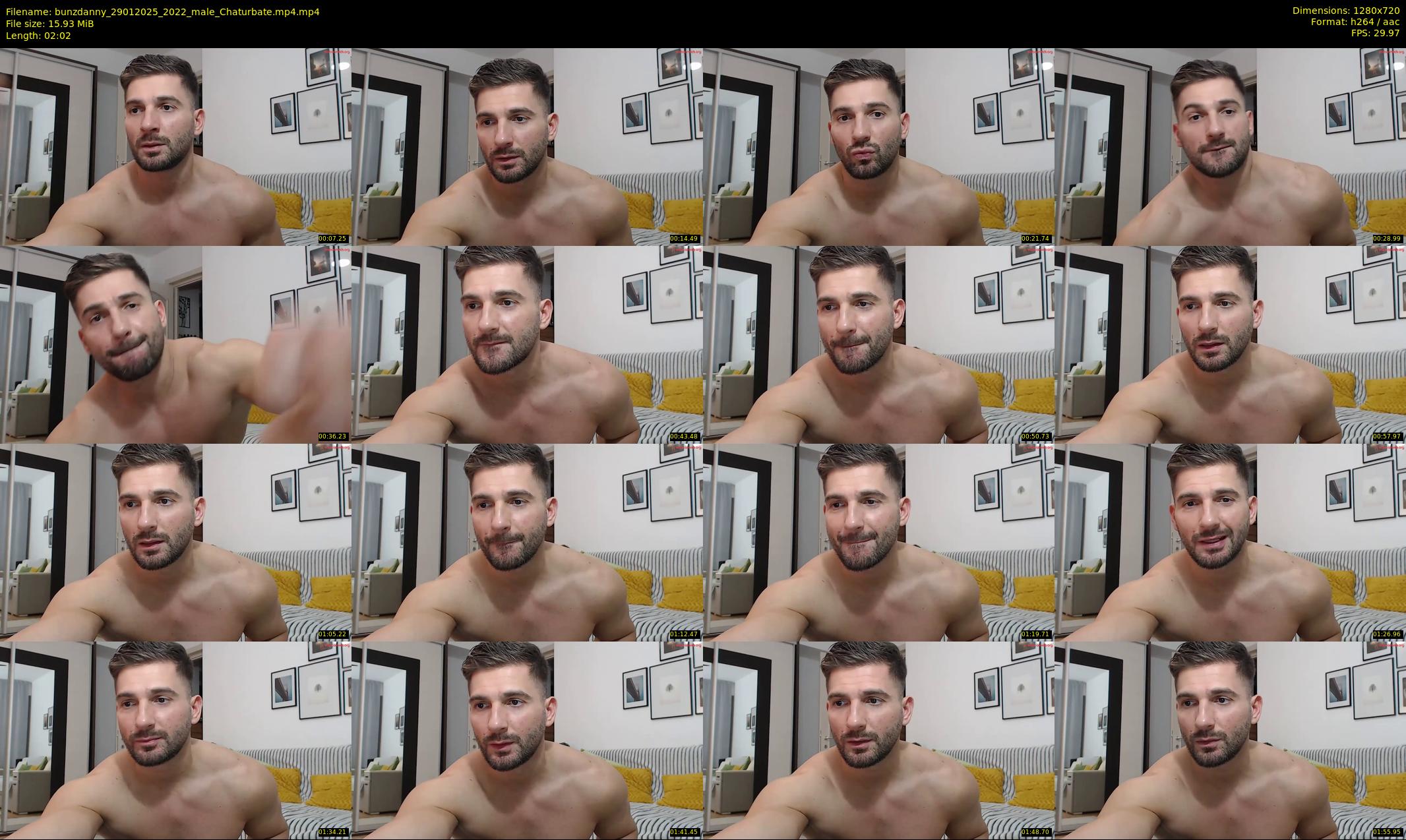 bunzdanny — 3 minute Chaturbate male cam show recording, 720p, Jan 29, 2025