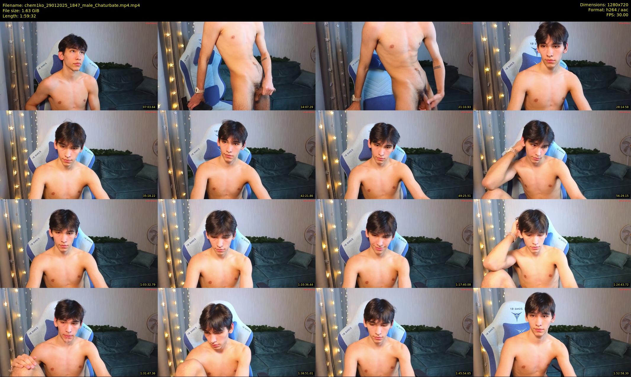 chem1ko — 120 minute Chaturbate male cam show recording, 720p, Jan 29, 2025