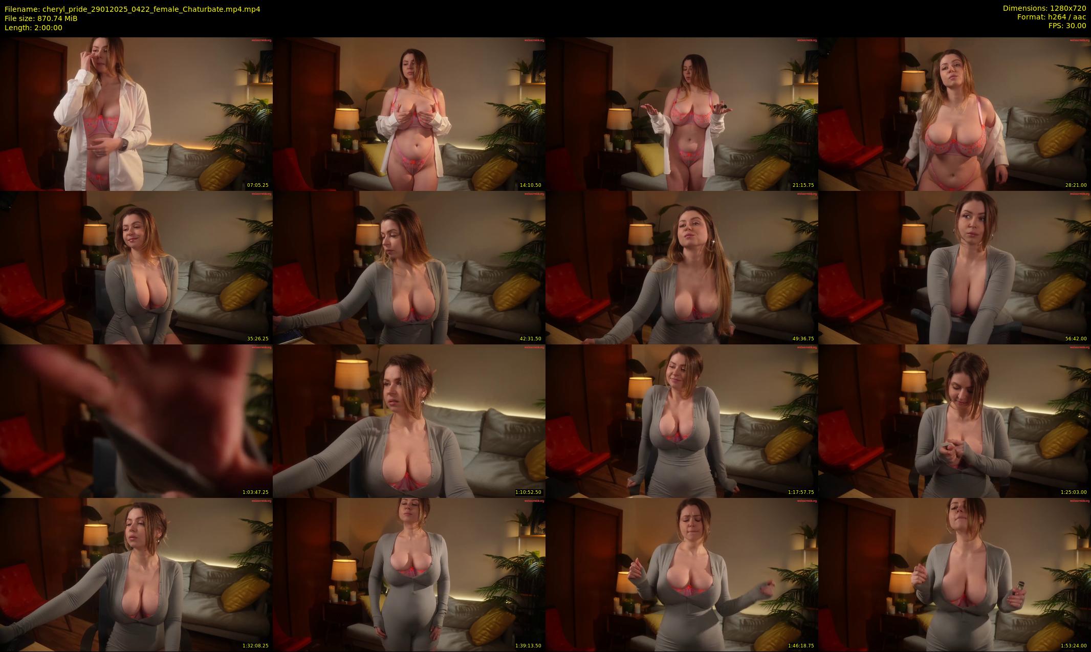 cheryl_pride — 120 minute Chaturbate female cam show recording, 720p, Jan 29, 2025