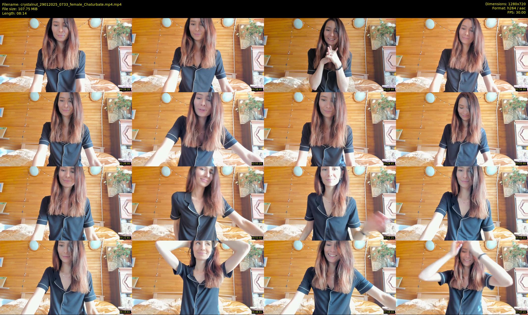 crystalnut — 9 minute Chaturbate female cam show recording, 720p, Jan 29, 2025