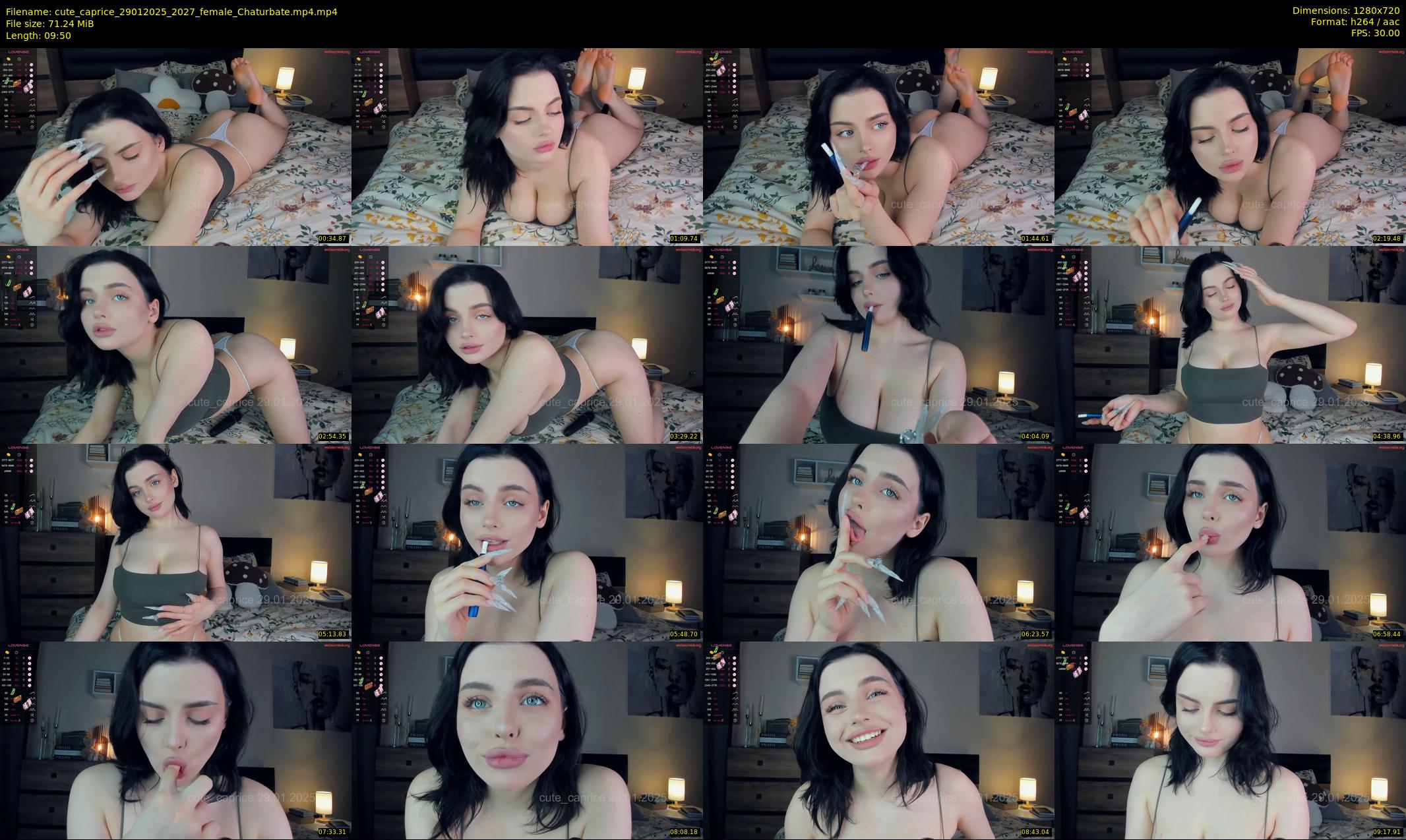 cute_caprice — 10 minute Chaturbate female cam show recording, 720p, Jan 29, 2025