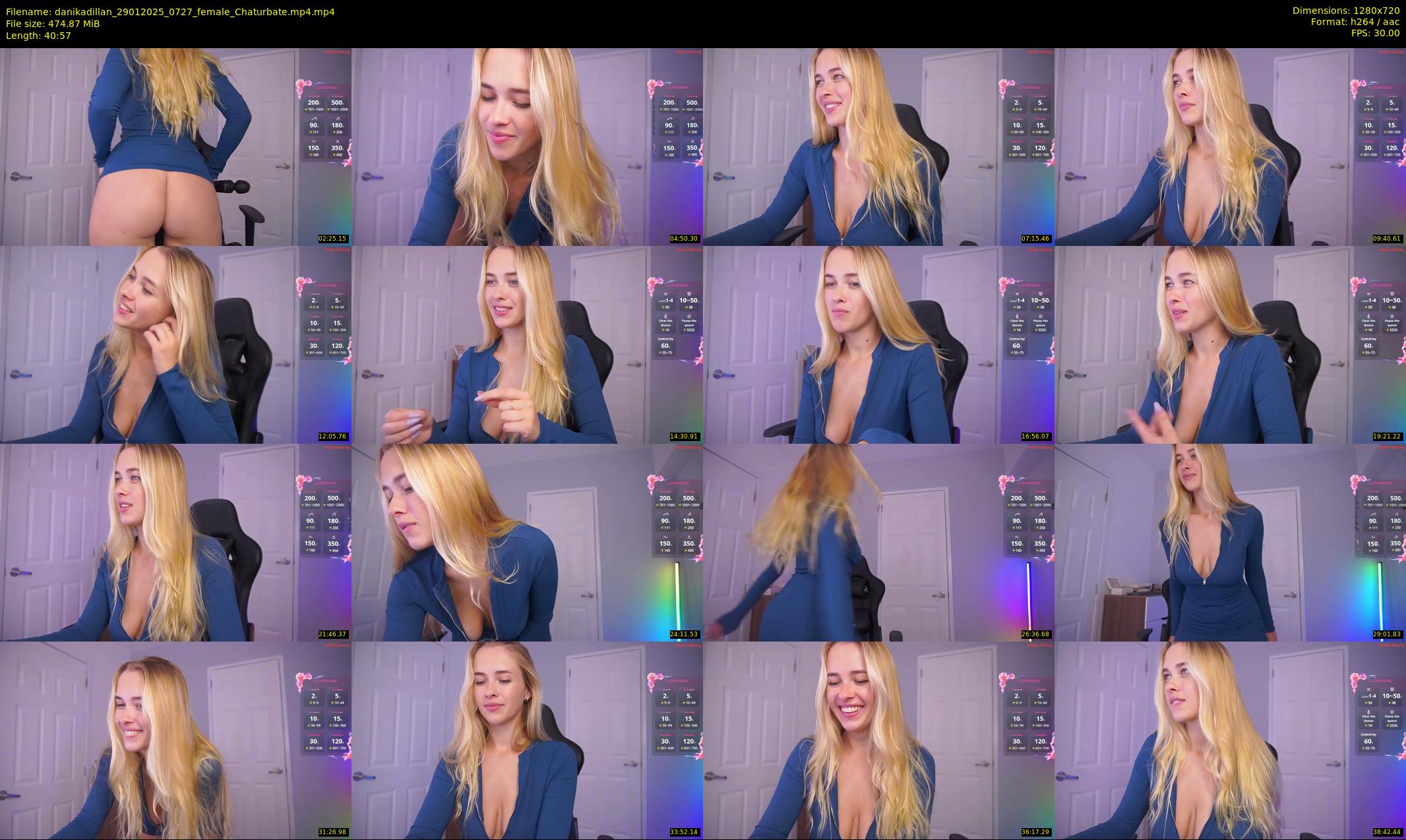 danikadillan — 41 minute Chaturbate female cam show recording, 720p, Jan 29, 2025
