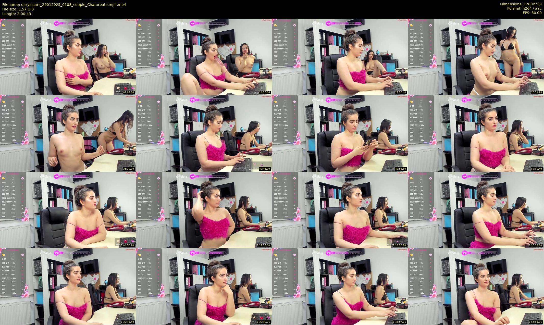 daryastars — 121 minute Chaturbate couple cam show recording, 720p, Jan 29, 2025