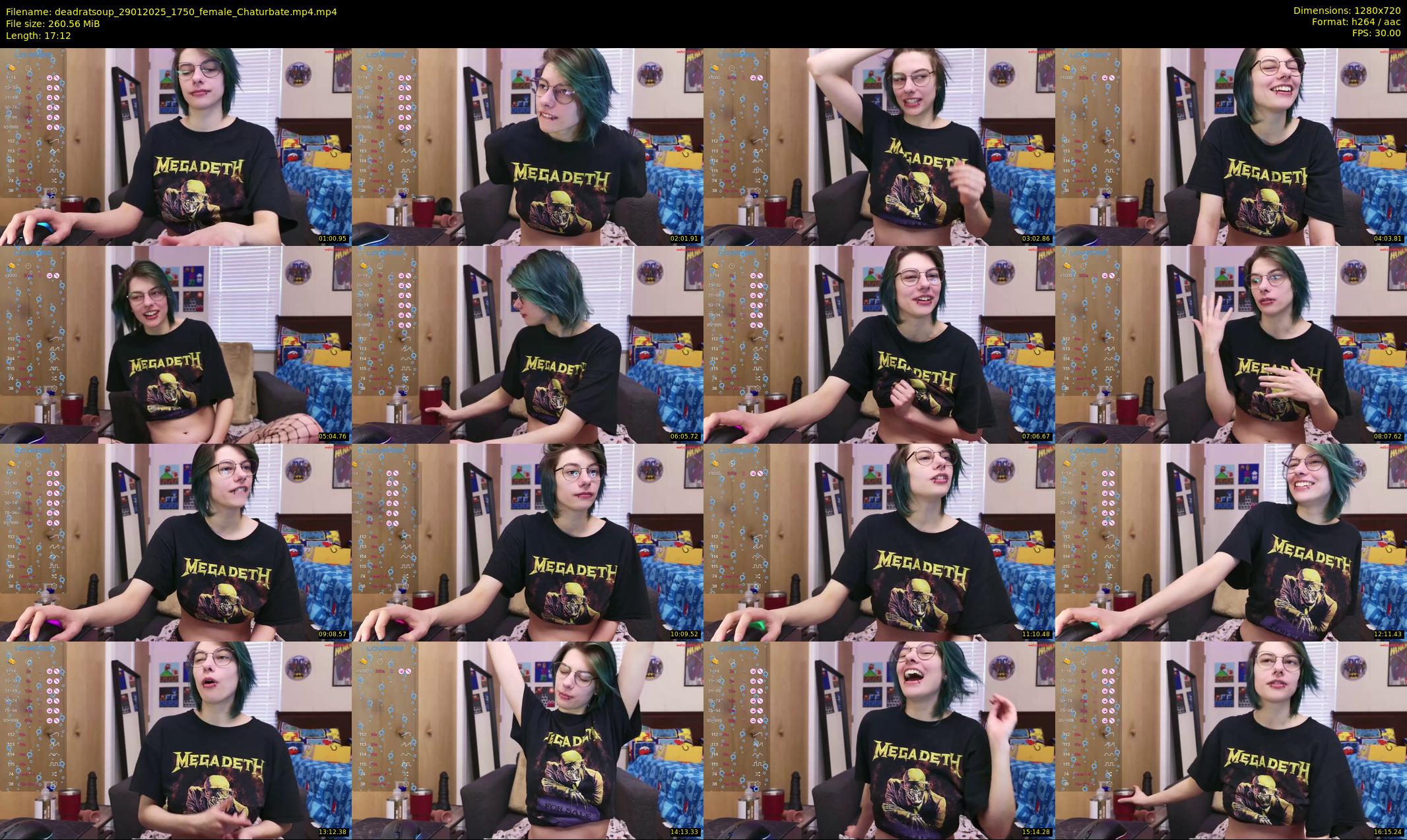 deadratsoup — 18 minute Chaturbate female cam show recording, 720p, Jan 29, 2025