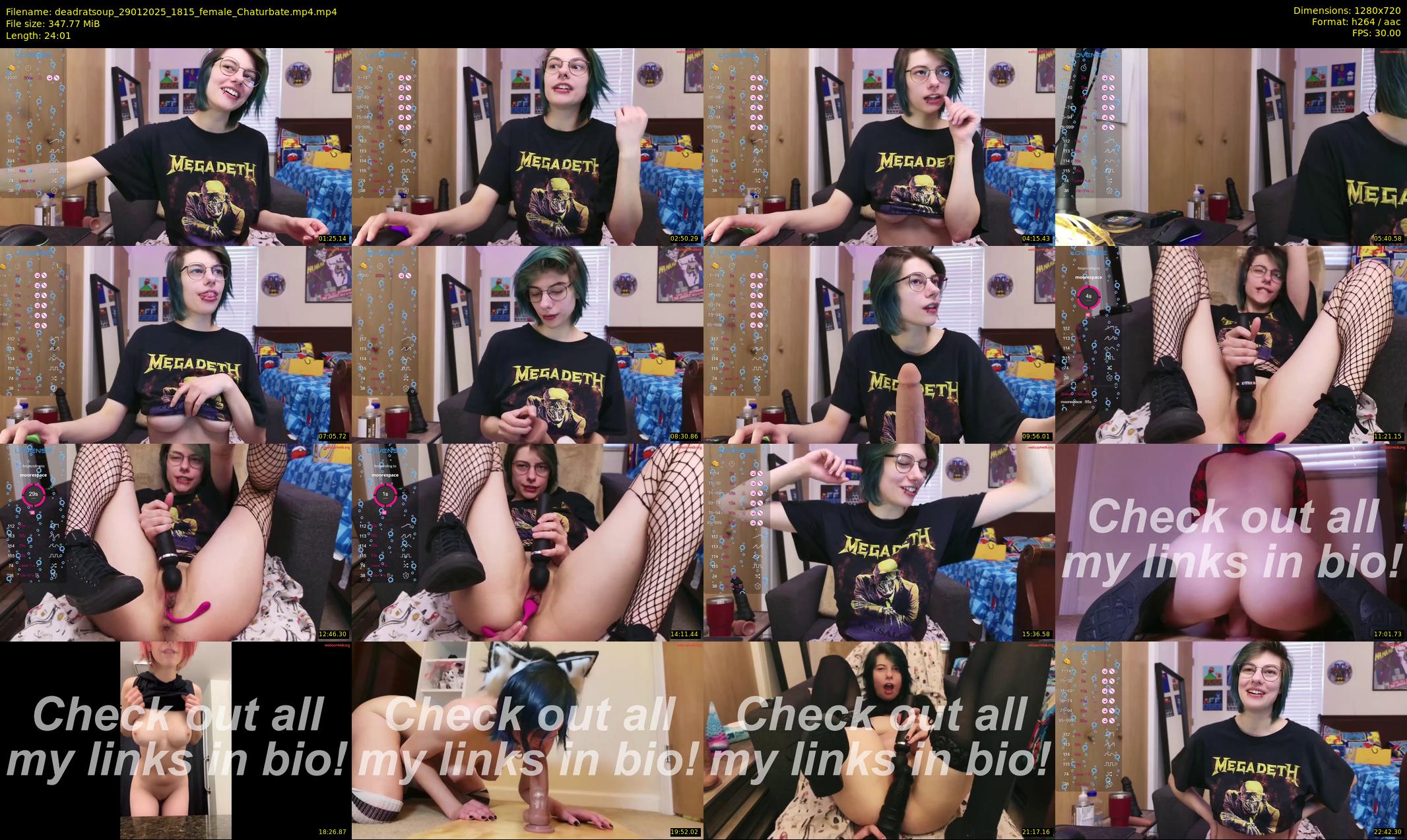 deadratsoup — 25 minute Chaturbate female cam show recording, 720p, Jan 29, 2025
