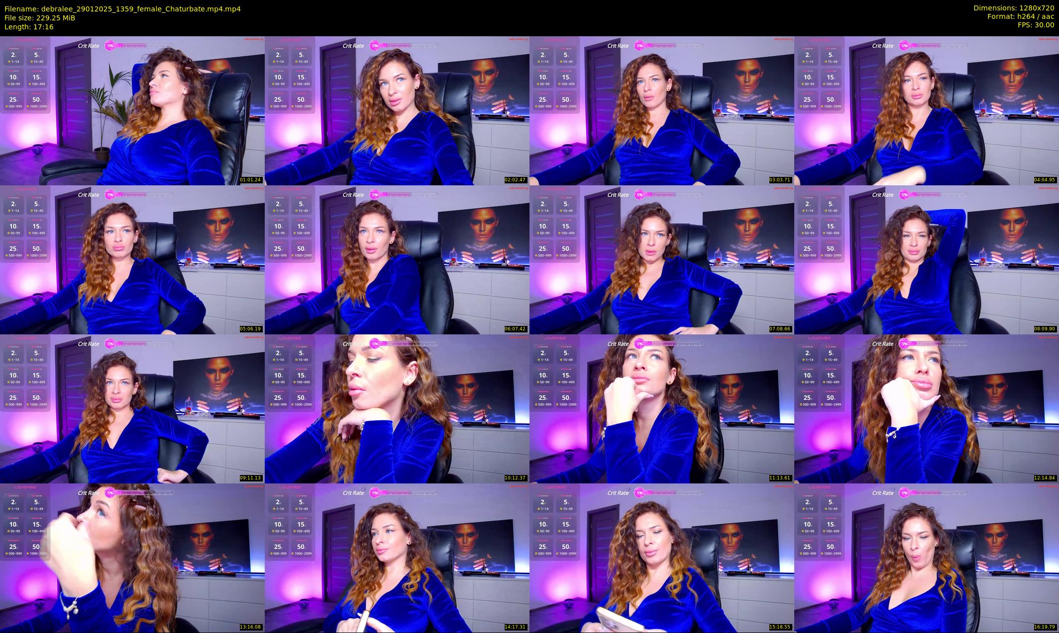 debralee — 18 minute Chaturbate female cam show recording, 720p, Jan 29, 2025