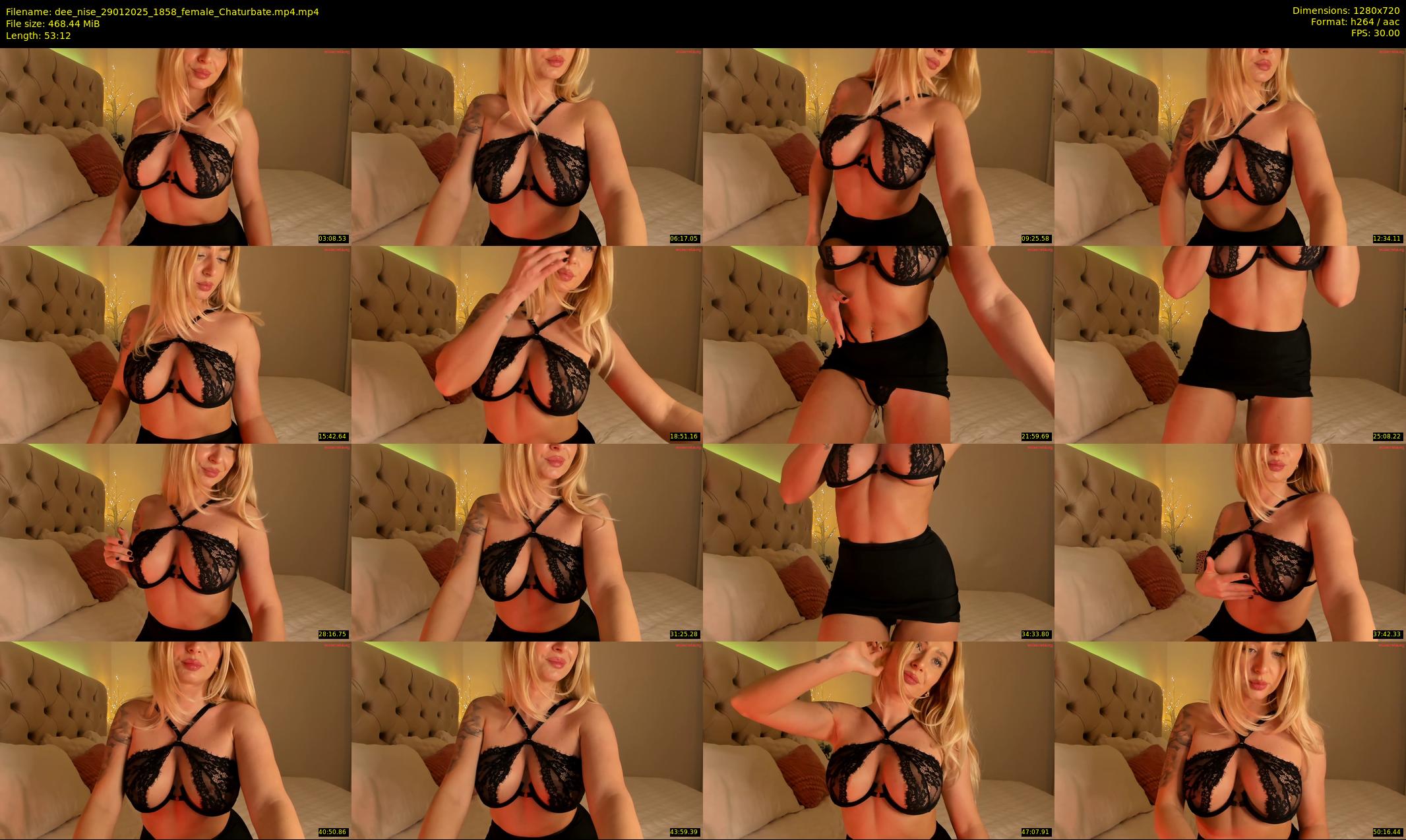 dee_nise — 54 minute Chaturbate female cam show recording, 720p, Jan 29, 2025