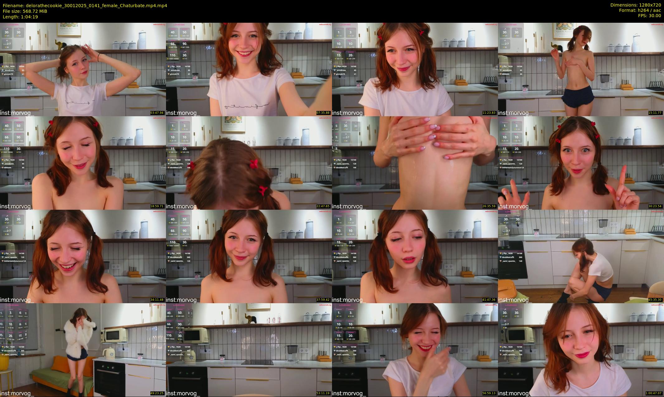 delorathecookie — 65 minute Chaturbate female cam show recording, 720p, Jan 30, 2025