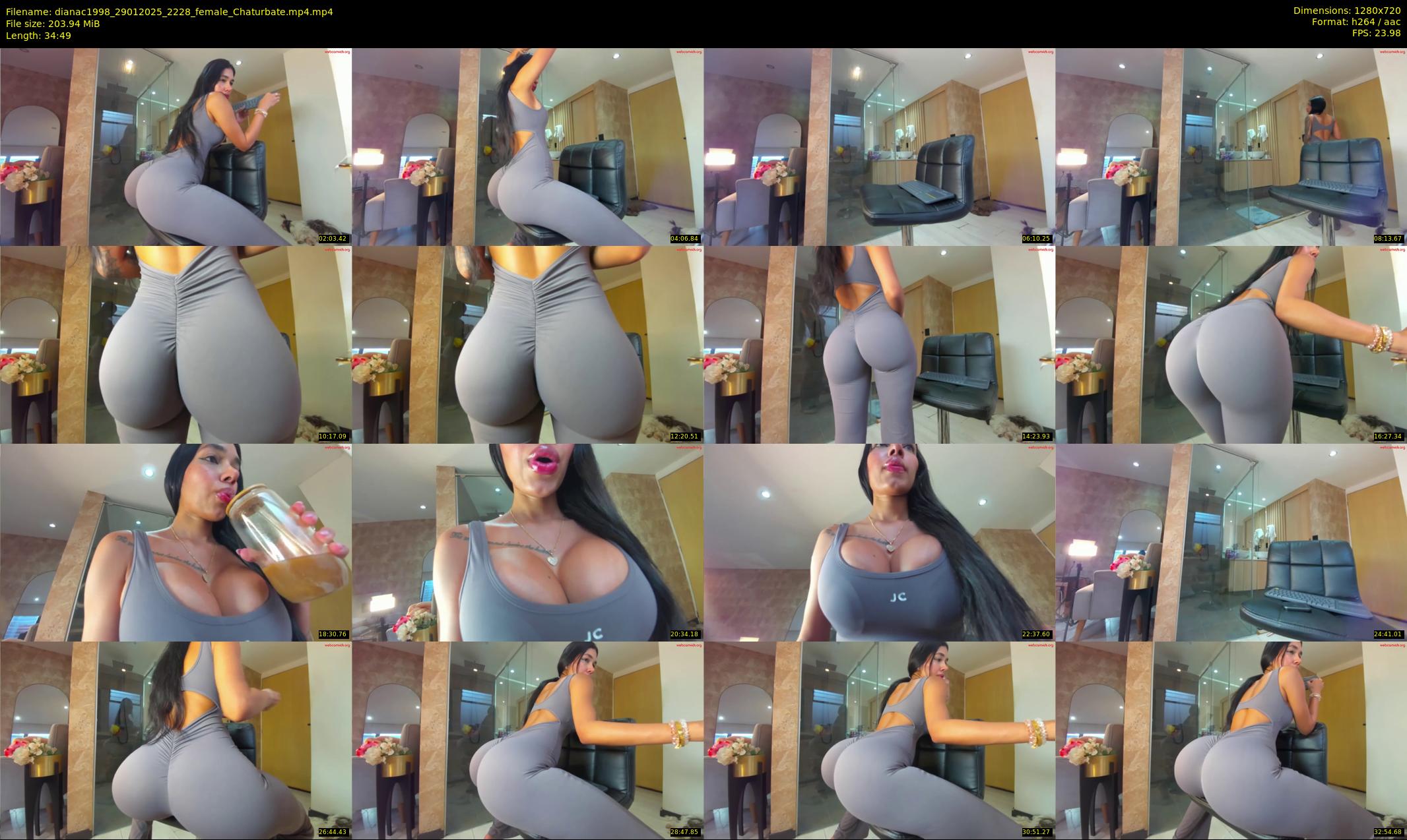 dianac1998 — 35 minute Chaturbate female cam show recording, 720p, Jan 29, 2025