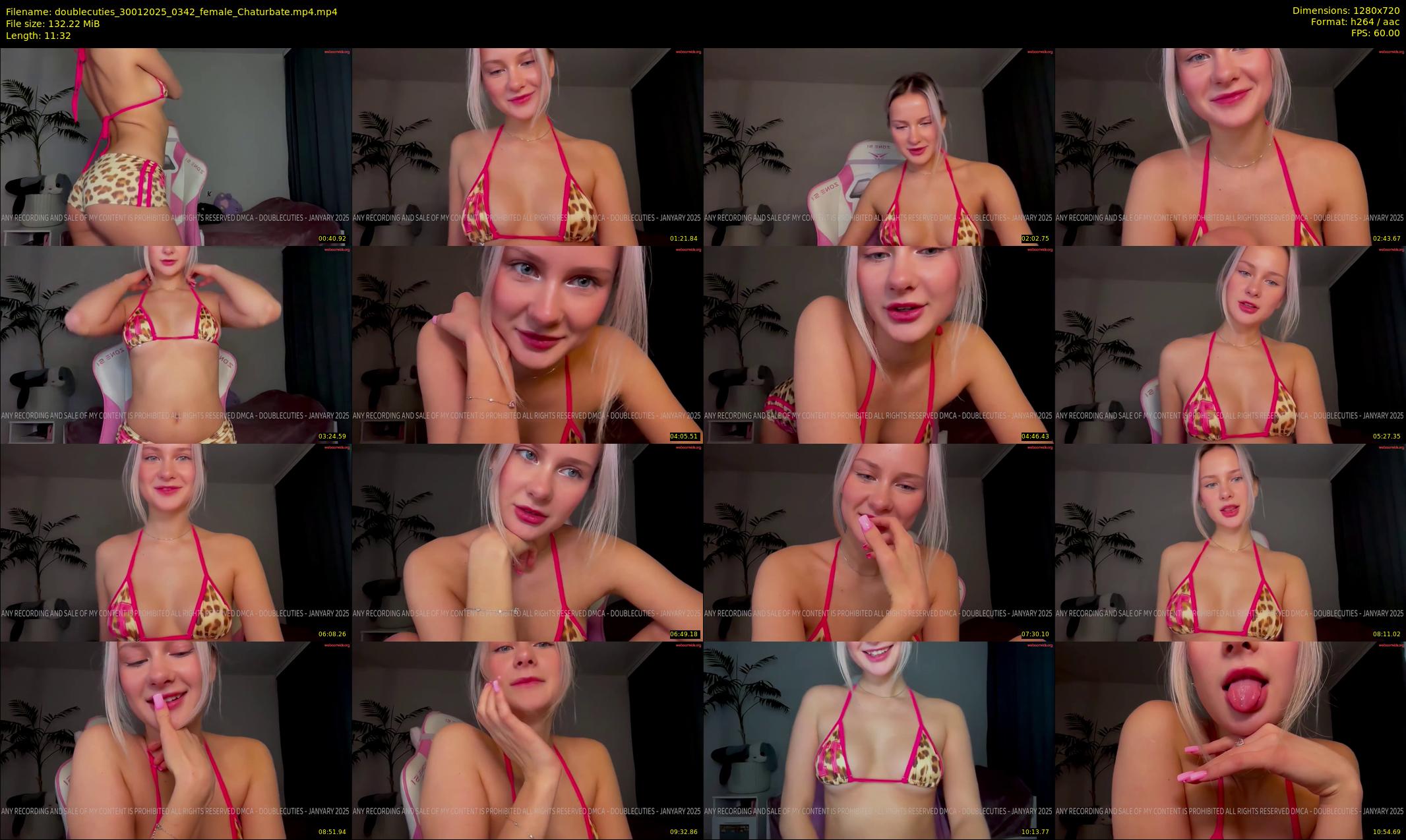 doublecuties — 12 minute Chaturbate couple cam show recording, 720p, Jan 30, 2025