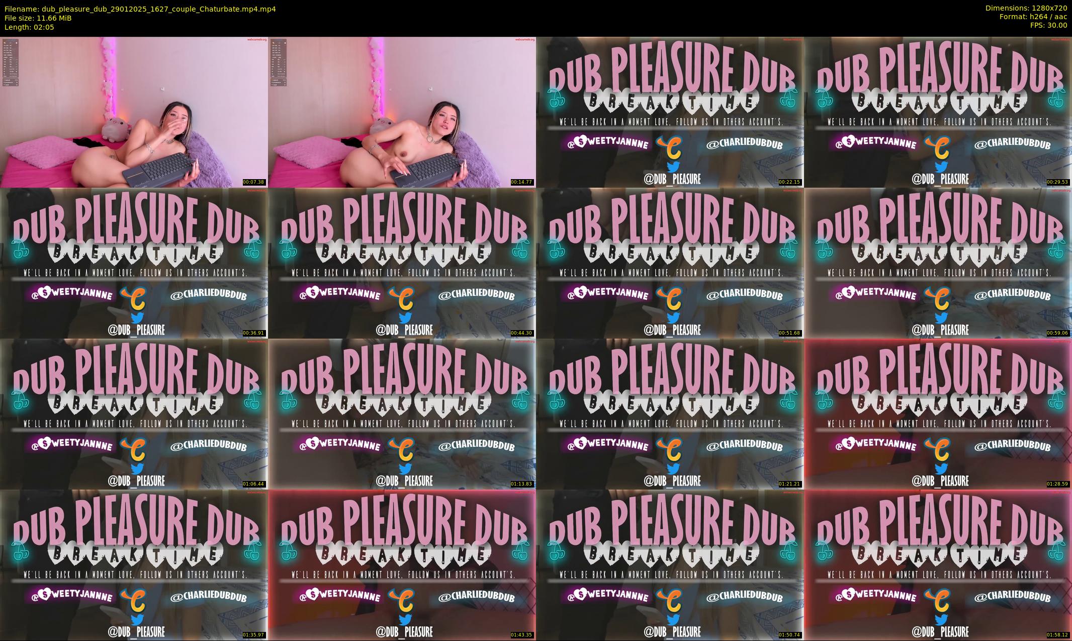 dub_pleasure_dub — 3 minute Chaturbate couple cam show recording, 720p, Jan 29, 2025