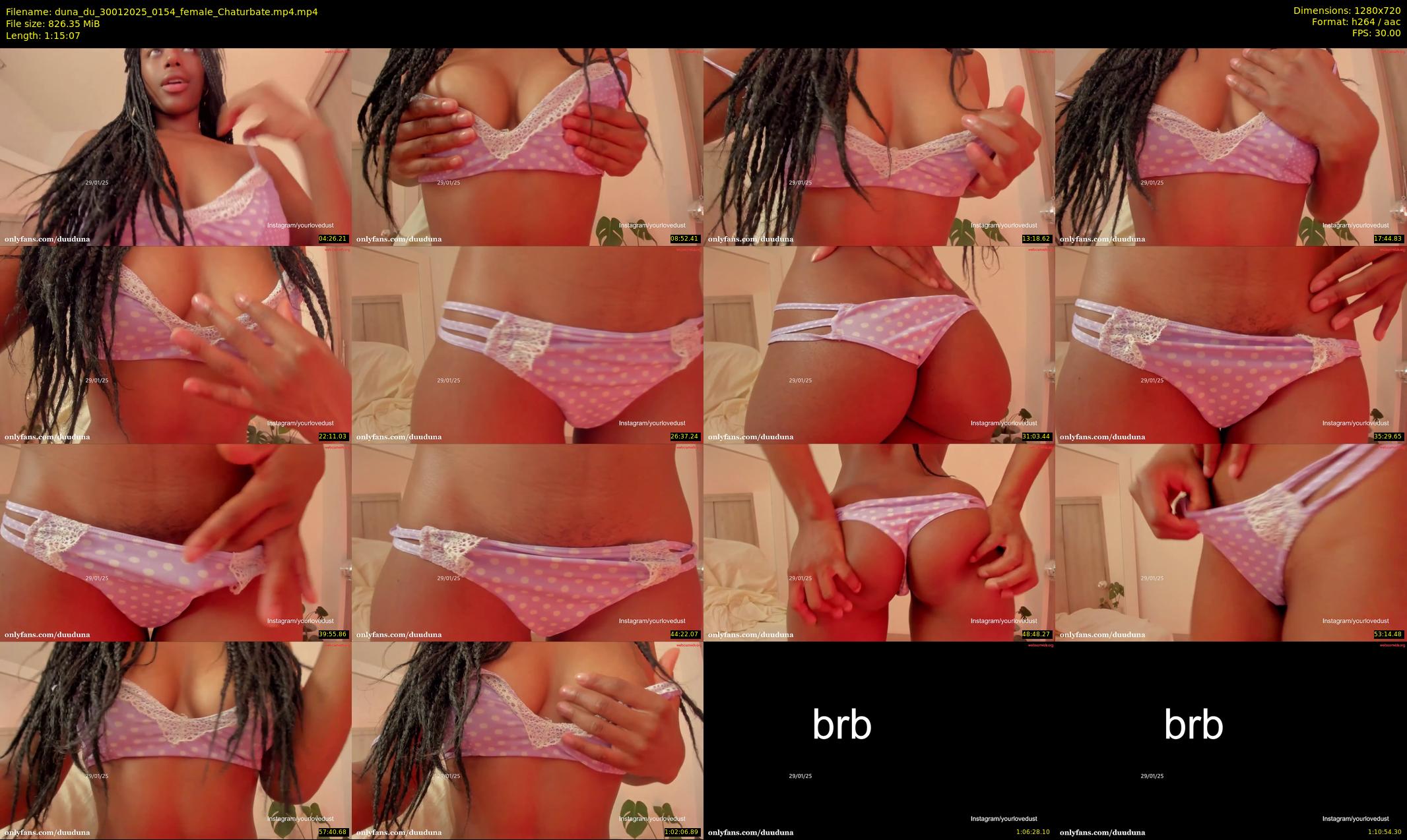 duna_du — 76 minute Chaturbate female cam show recording, 720p, Jan 30, 2025