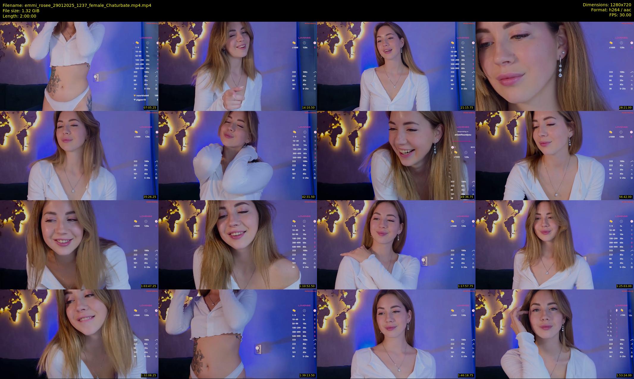 emmi_rosee — 120 minute Chaturbate female cam show recording, 720p, Jan 29, 2025