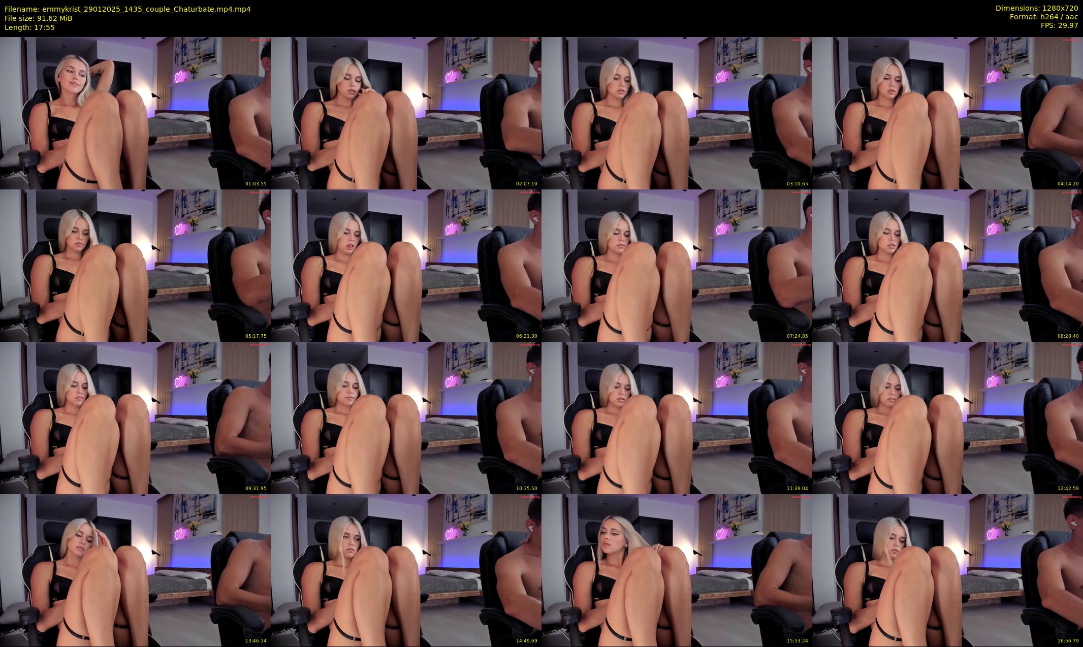 emmykrist — 18 minute Chaturbate couple cam show recording, 720p, Jan 29, 2025
