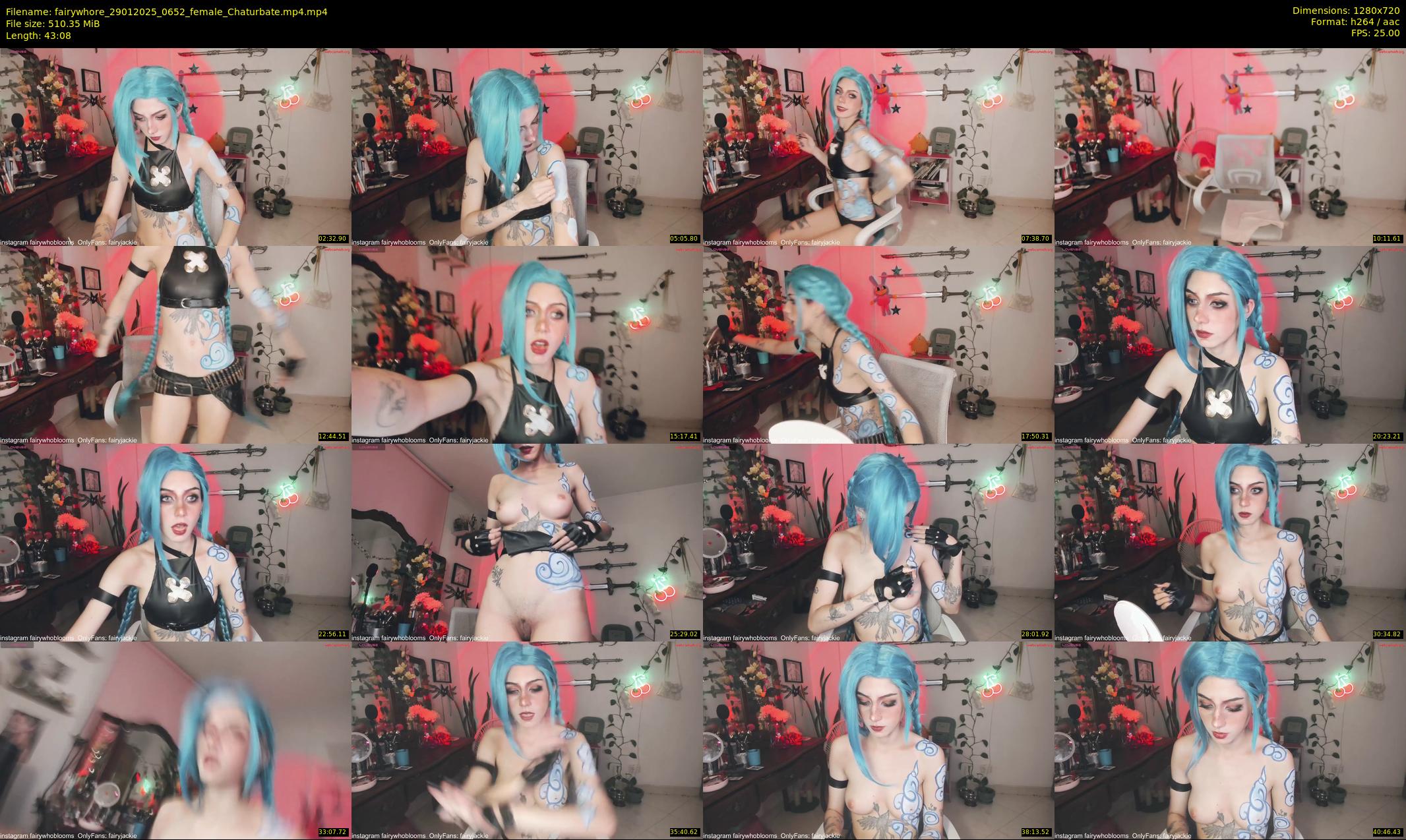 fairywhore — 44 minute Chaturbate female cam show recording, 720p, Jan 29, 2025