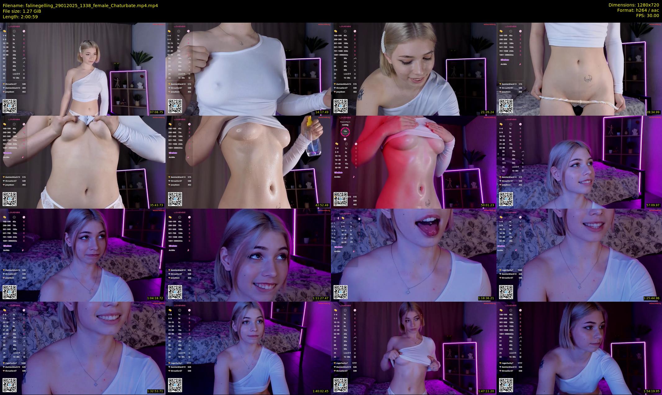 falinegelling — 121 minute Chaturbate female cam show recording, 720p, Jan 29, 2025