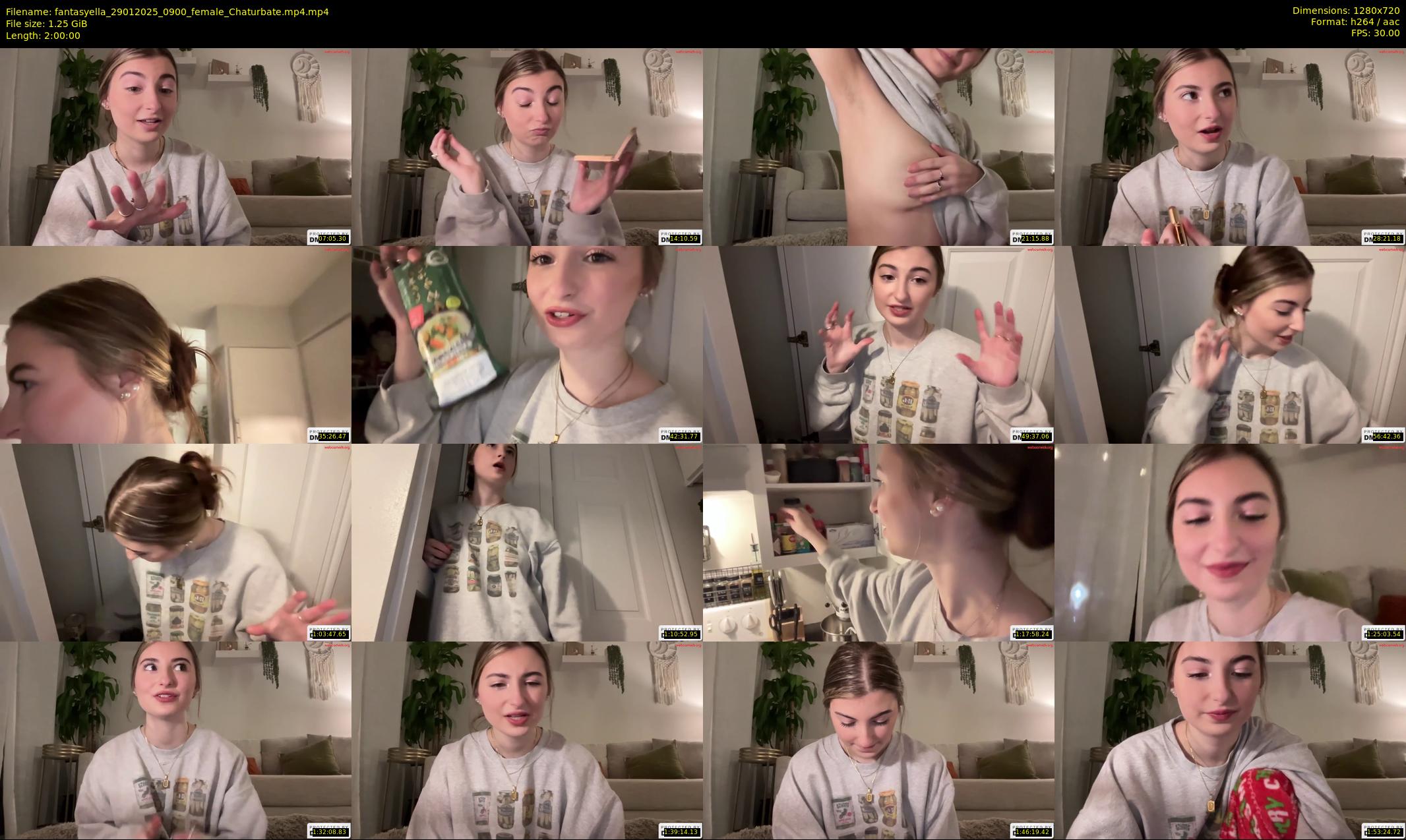 fantasyella — 120 minute Chaturbate female cam show recording, 720p, Jan 29, 2025