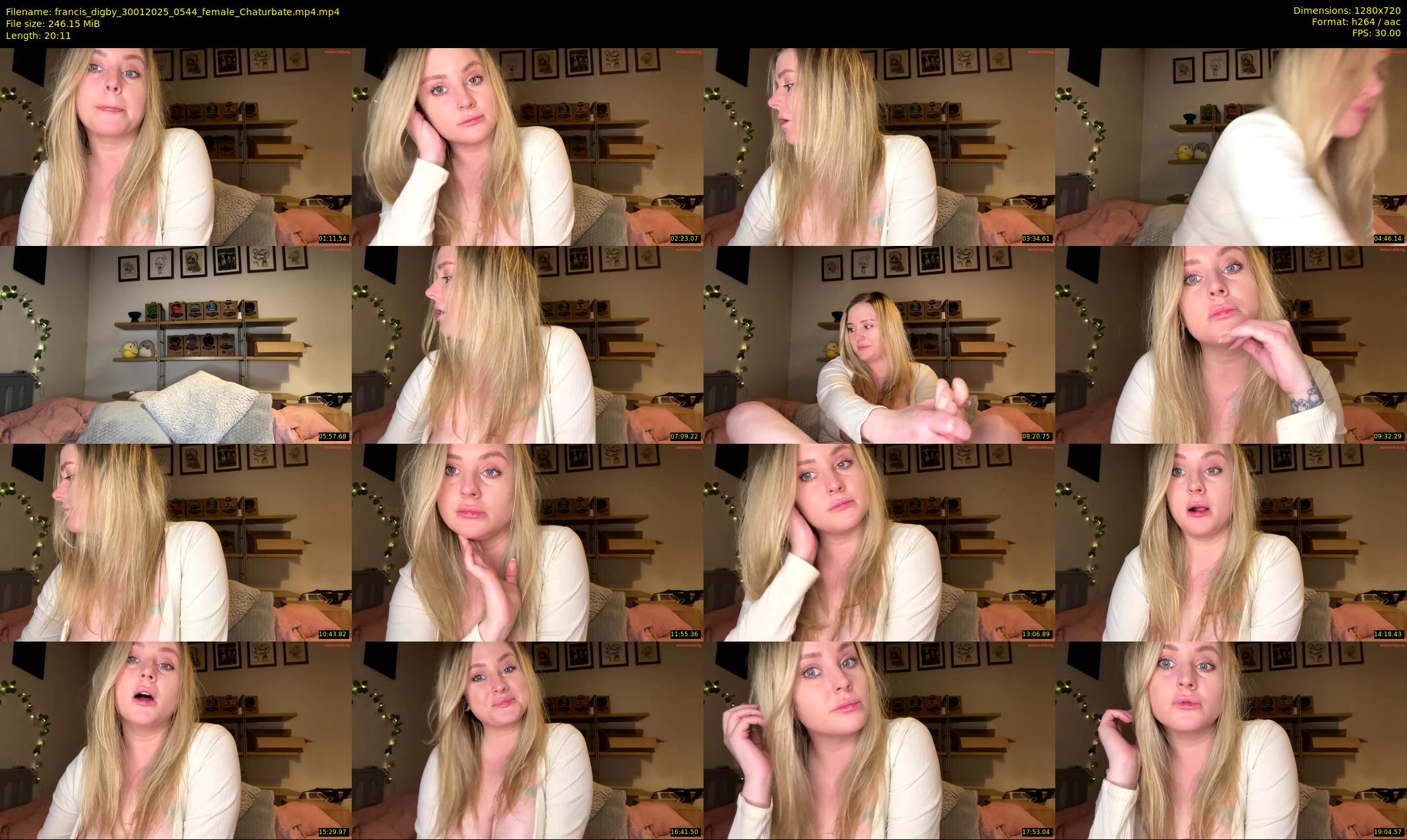 francis_digby — 21 minute Chaturbate female cam show recording, 720p, Jan 30, 2025