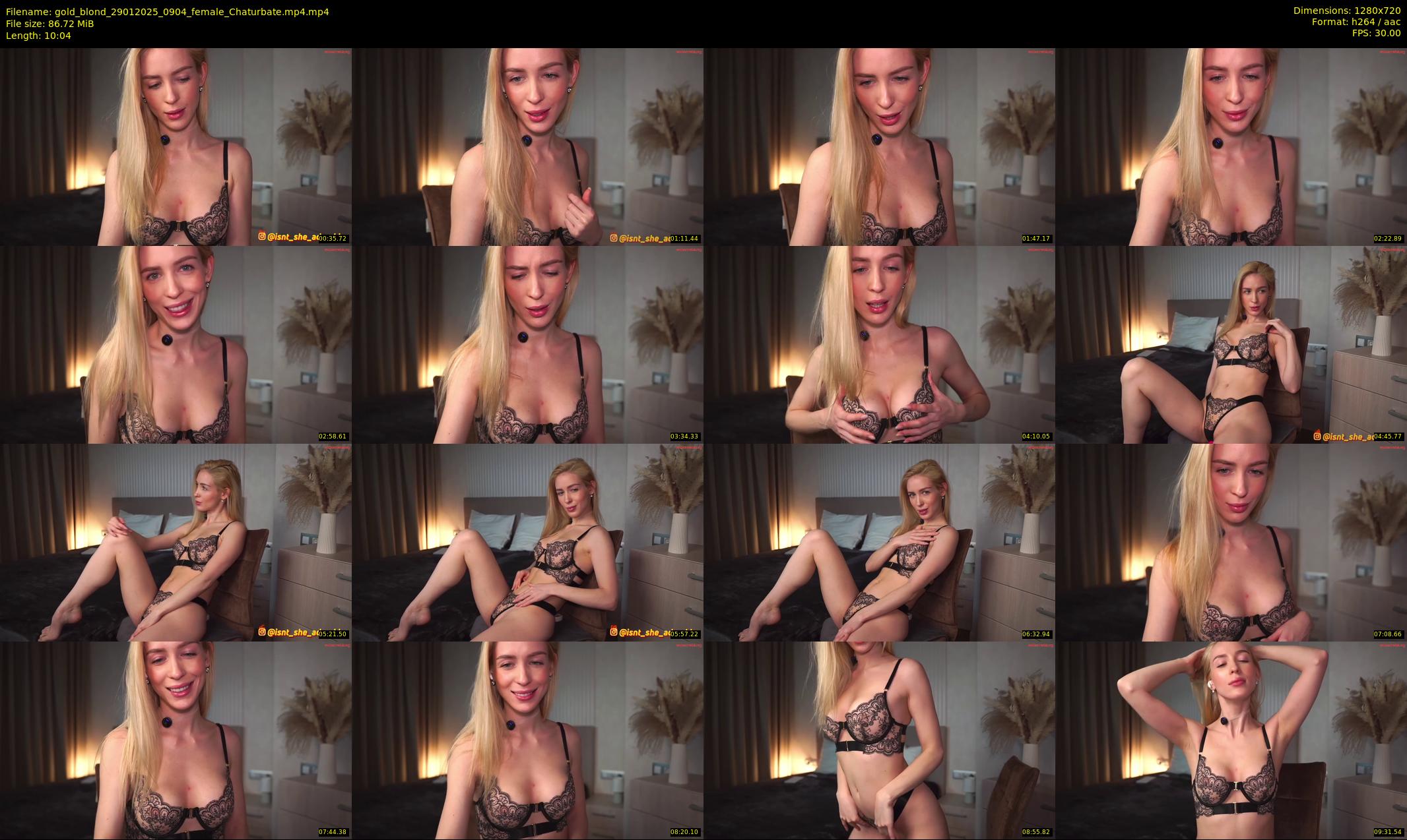 gold_blond — 11 minute Chaturbate female cam show recording, 720p, Jan 29, 2025