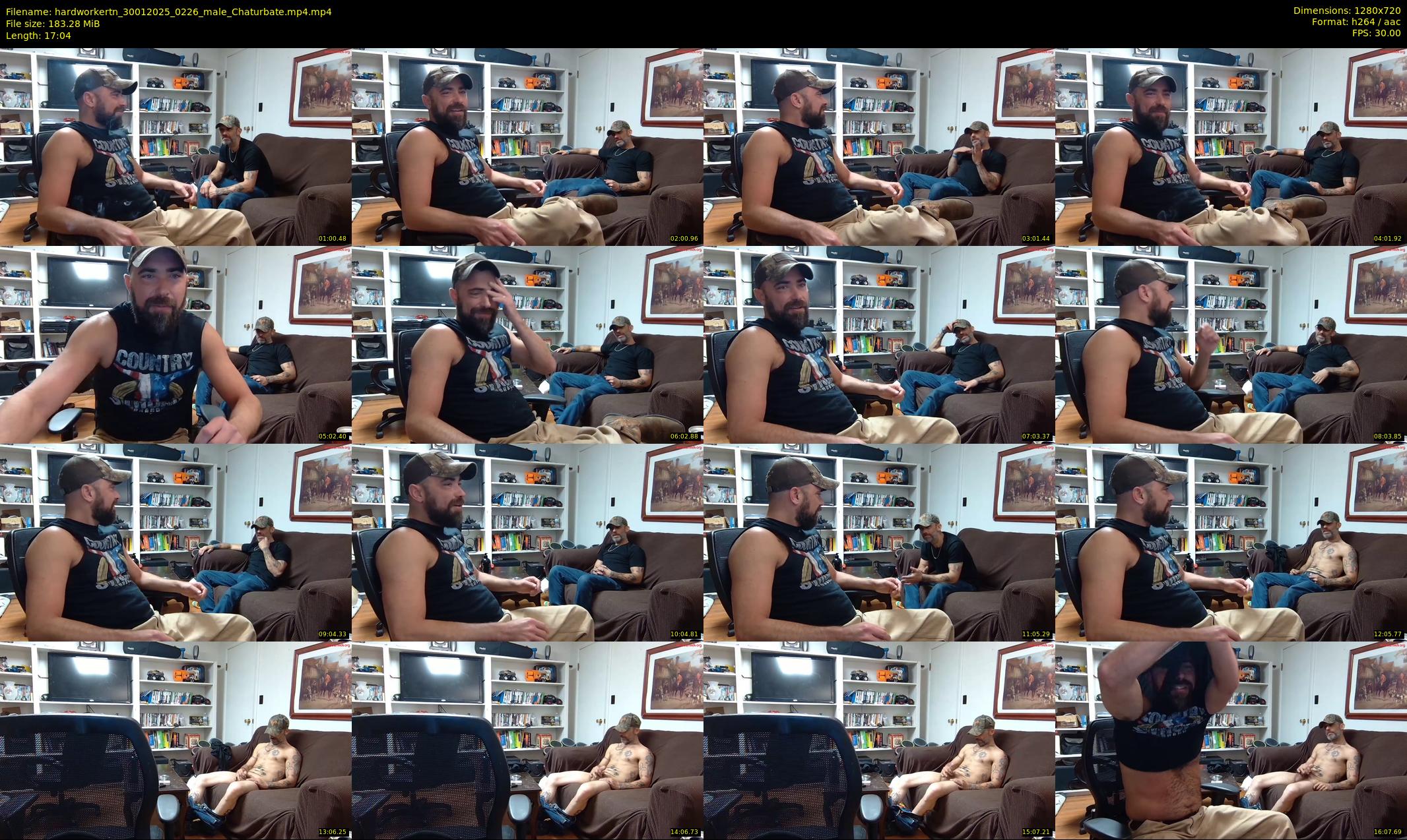 hardworkertn — 18 minute Chaturbate male cam show recording, 720p, Jan 30, 2025