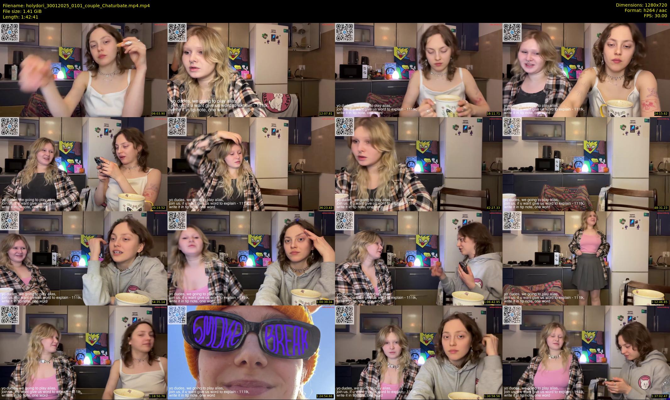 holydori — 103 minute Chaturbate female cam show recording, 720p, Jan 30, 2025