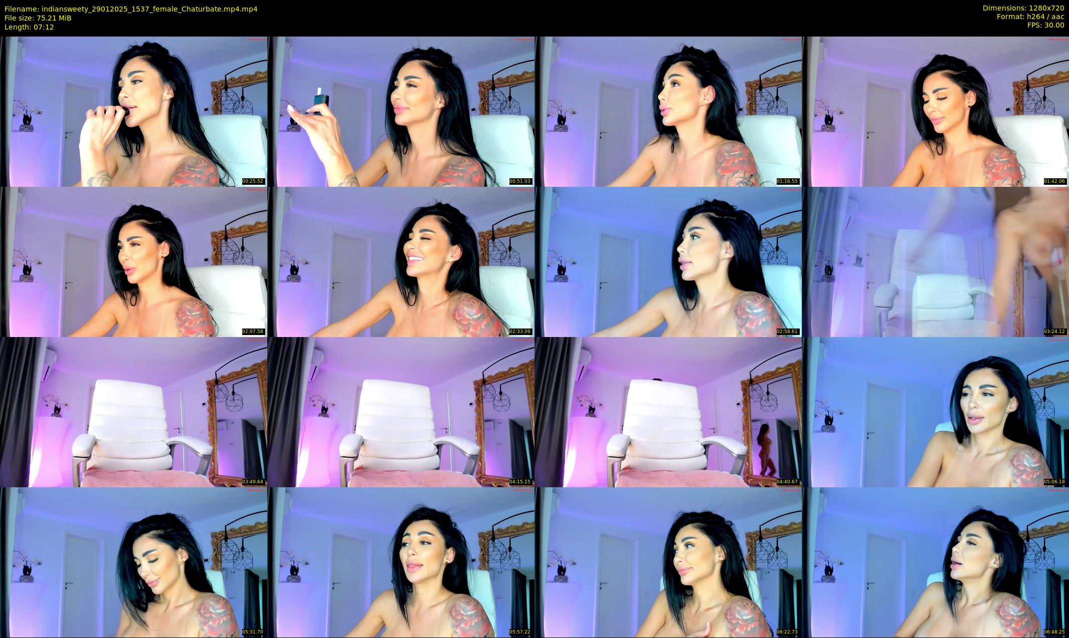 indiansweety — 8 minute Chaturbate female cam show recording, 720p, Jan 29, 2025
