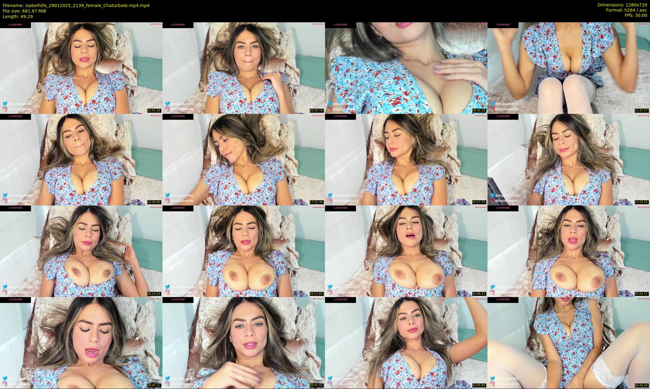 isabelhills — 50 minute Chaturbate female cam show recording, 720p, Jan 29, 2025