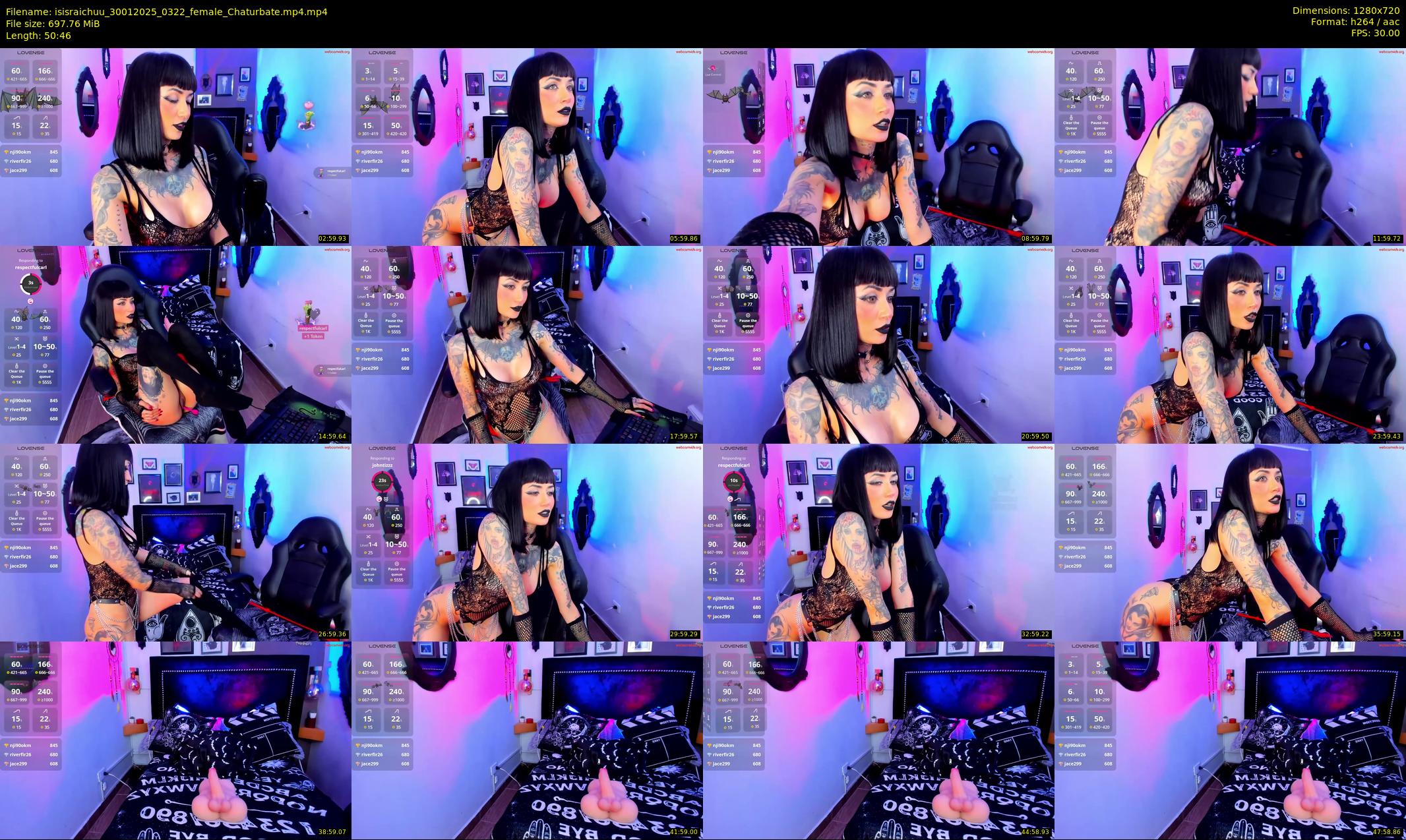 isisraichuu — 51 minute Chaturbate female cam show recording, 720p, Jan 30, 2025