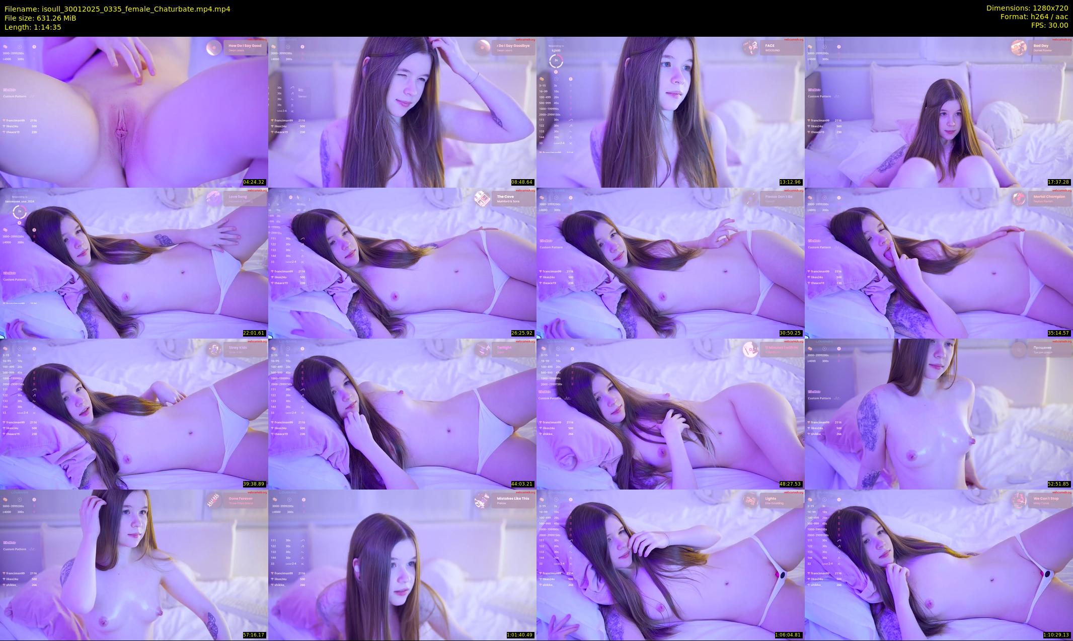 isoull — 75 minute Chaturbate female cam show recording, 720p, Jan 30, 2025