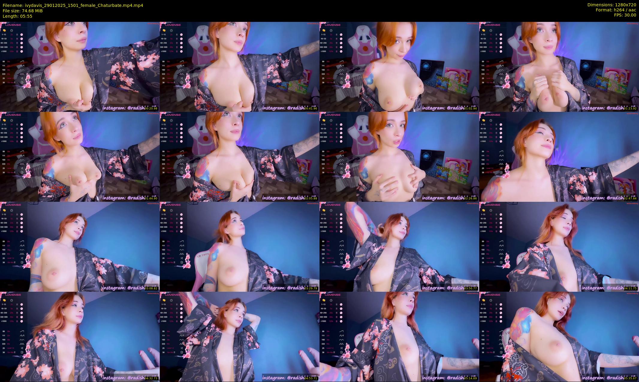 ivydavis — 6 minute Chaturbate female cam show recording, 720p, Jan 29, 2025