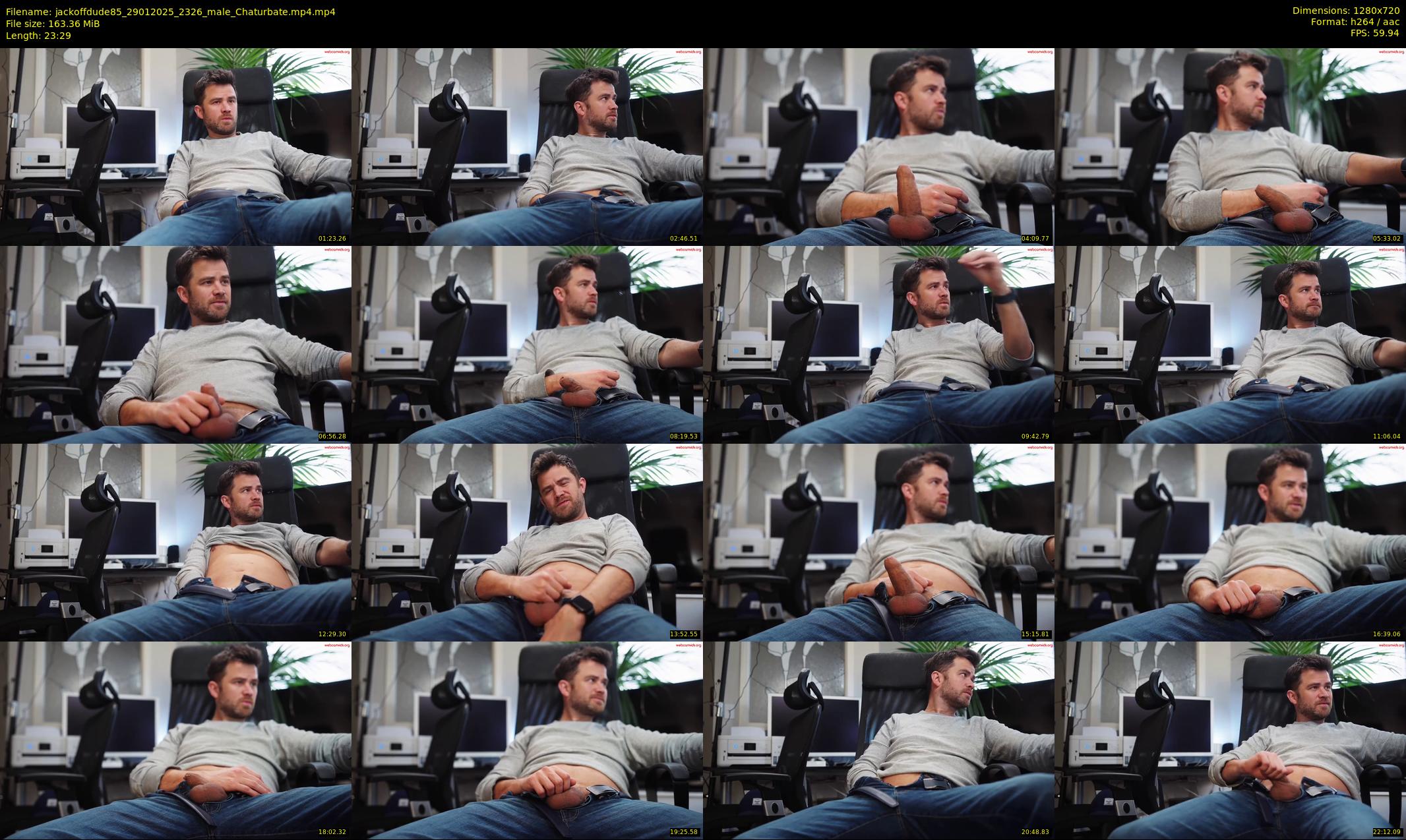 jackoffdude85 — 24 minute Chaturbate male cam show recording, 720p, Jan 29, 2025
