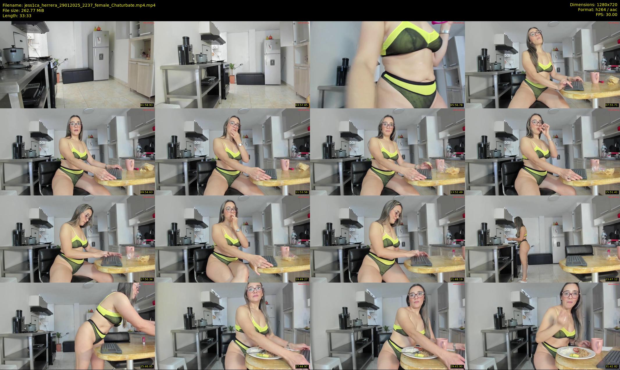 jess1ca_herrera — 34 minute Chaturbate female cam show recording, 720p, Jan 29, 2025