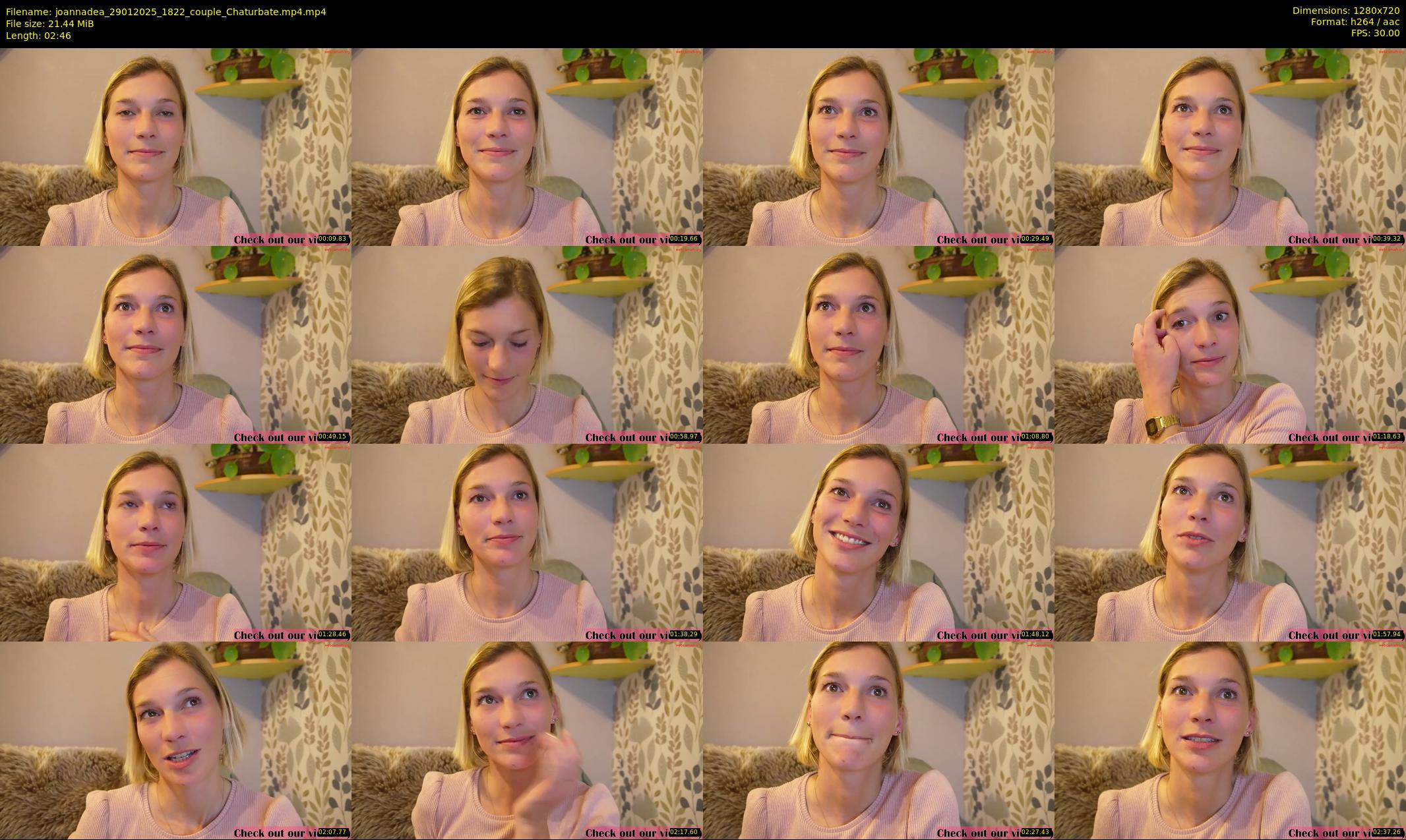 joannadea — 3 minute Chaturbate female cam show recording, 720p, Jan 29, 2025