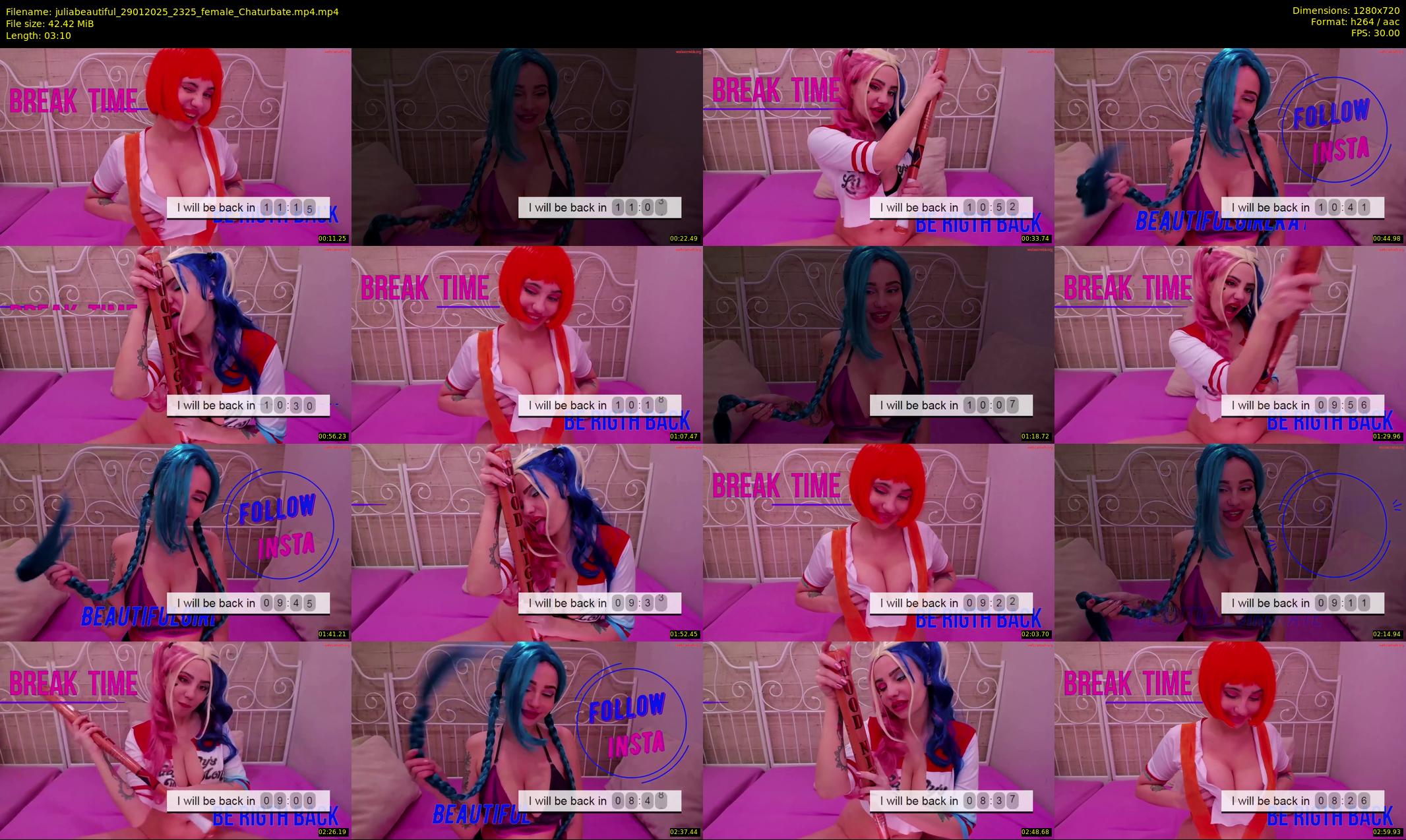 juliabeautiful — 4 minute Chaturbate female cam show recording, 720p, Jan 29, 2025