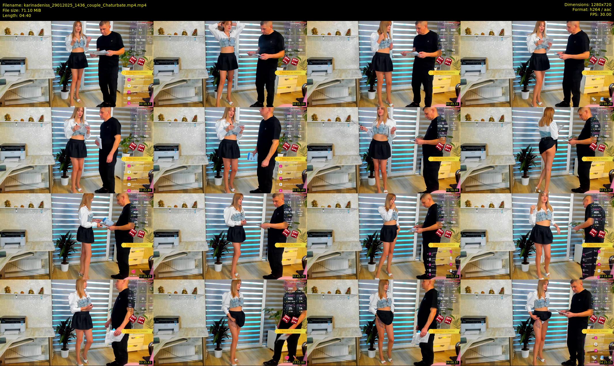 karinadeniss — 5 minute Chaturbate couple cam show recording, 720p, Jan 29, 2025