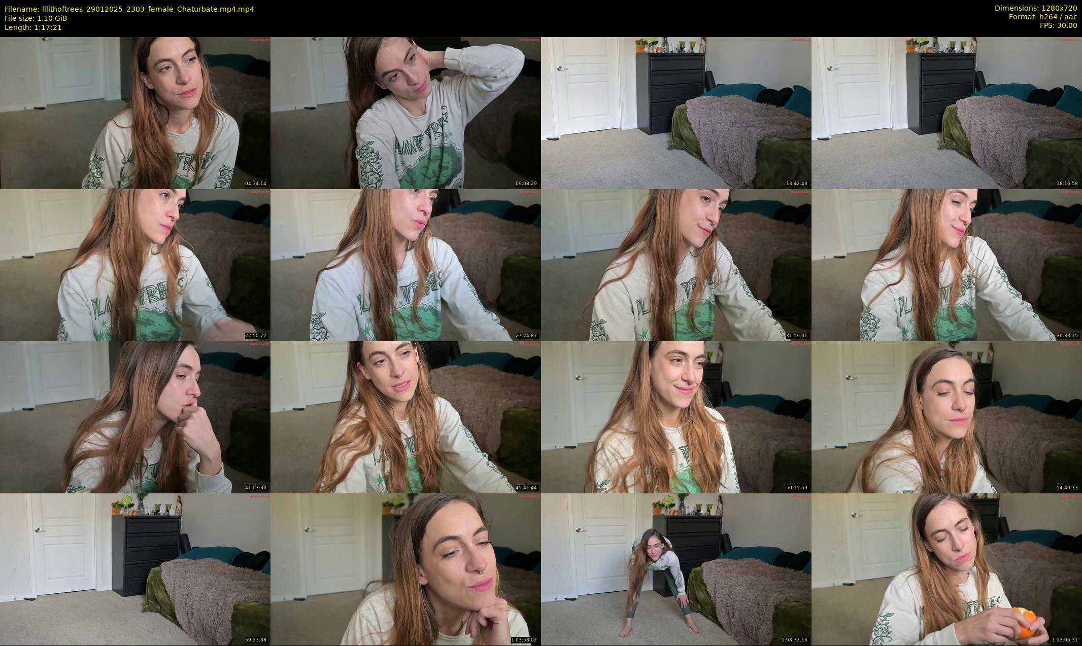 lilithoftrees — 78 minute Chaturbate female cam show recording, 720p, Jan 29, 2025