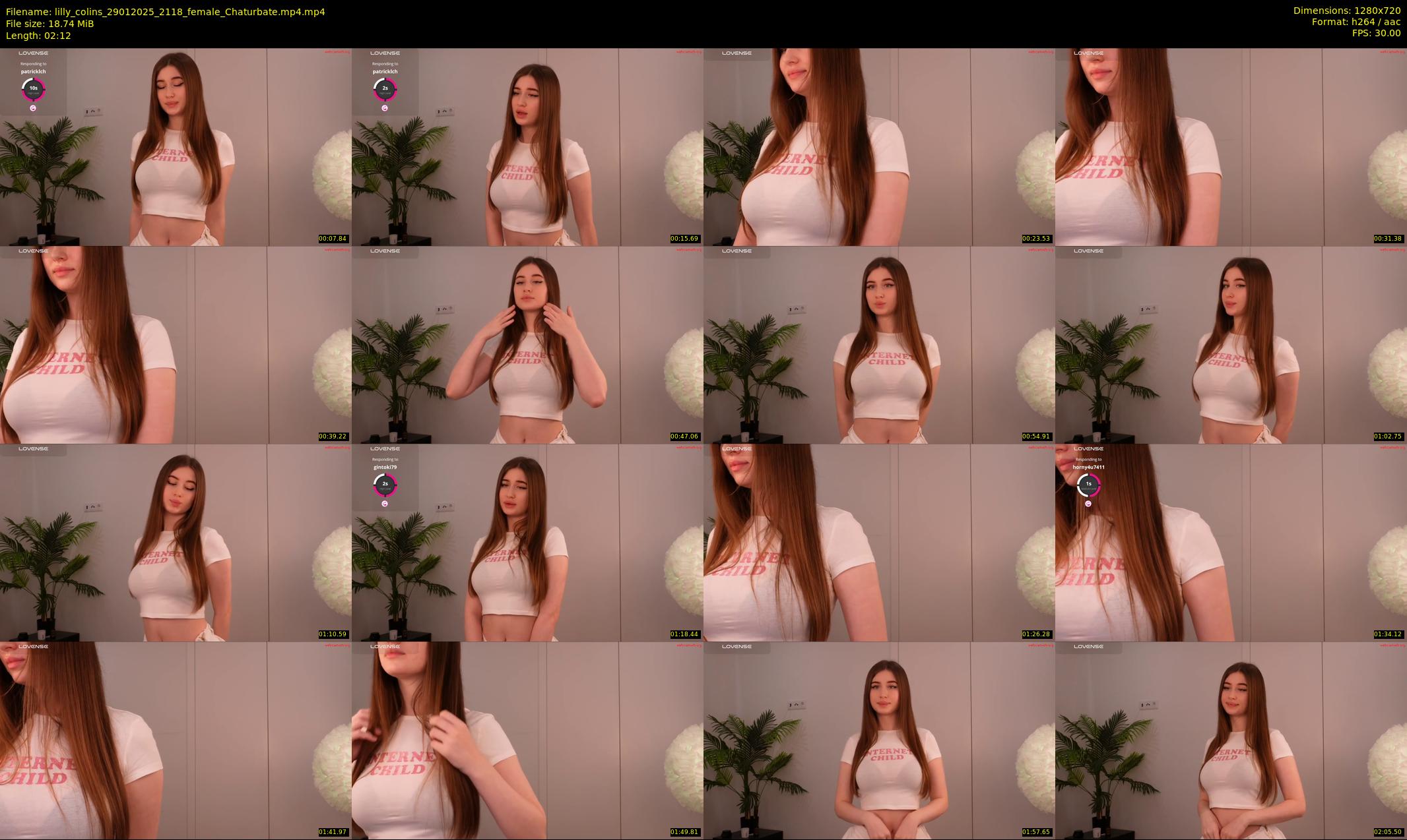 lilly_colins — 3 minute Chaturbate female cam show recording, 720p, Jan 29, 2025