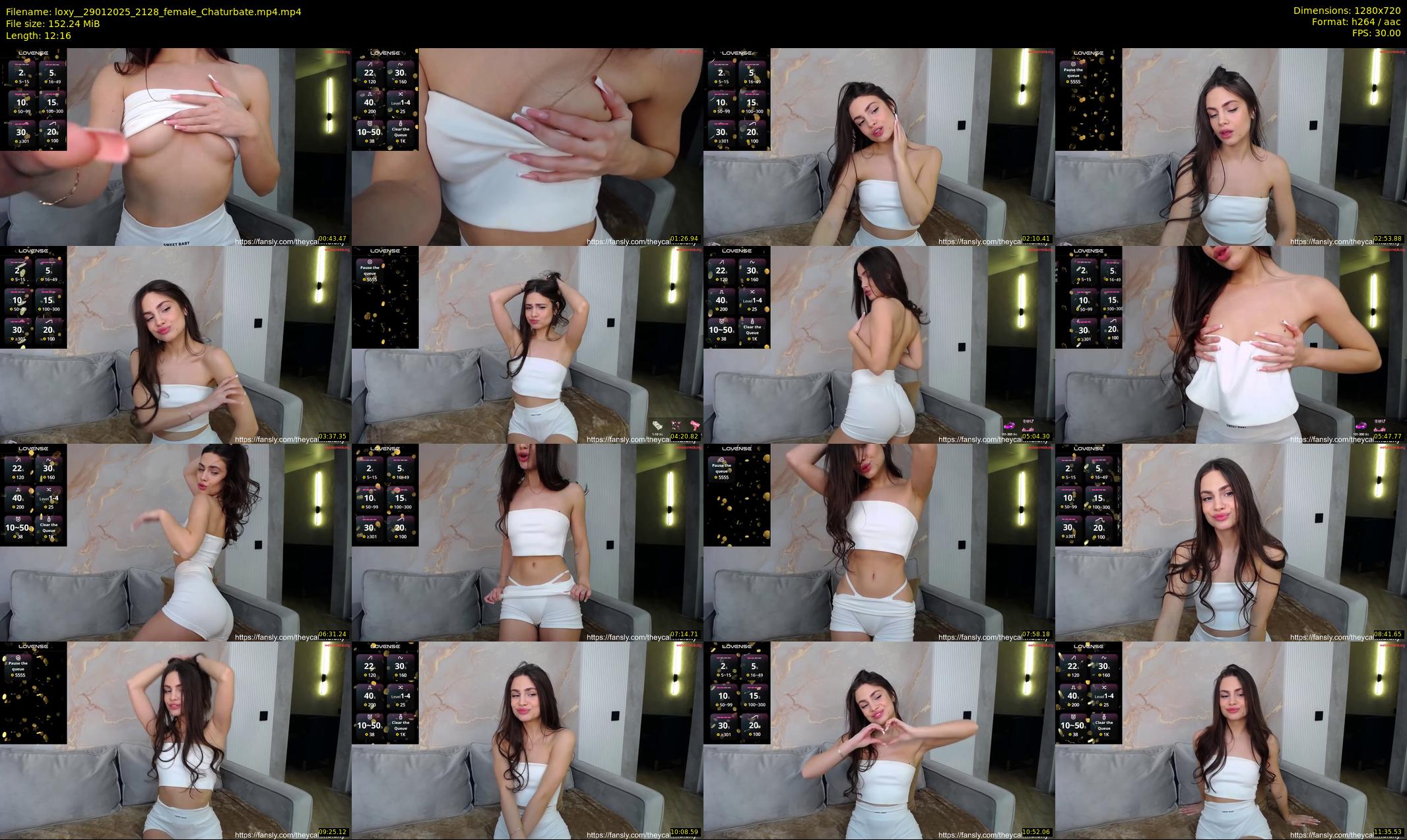 loxy_ — 13 minute Chaturbate female cam show recording, 720p, Jan 29, 2025