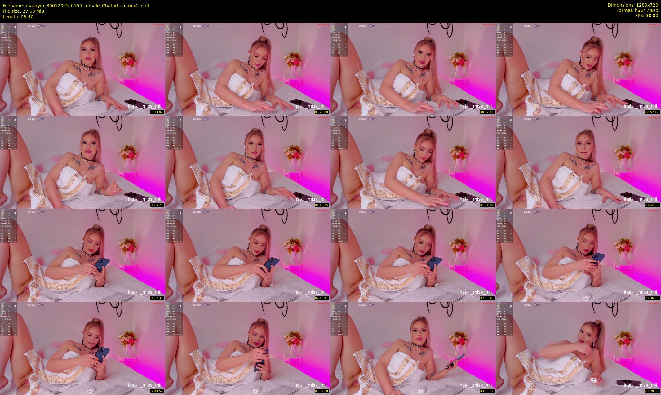 maarym — 4 minute Chaturbate couple cam show recording, 720p, Jan 30, 2025