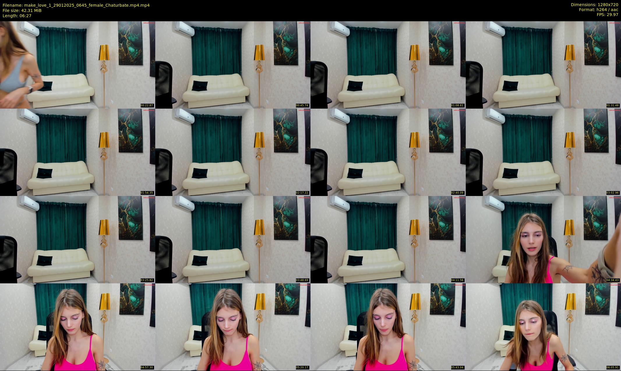 make_love_1 — 7 minute Chaturbate female cam show recording, 720p, Jan 29, 2025