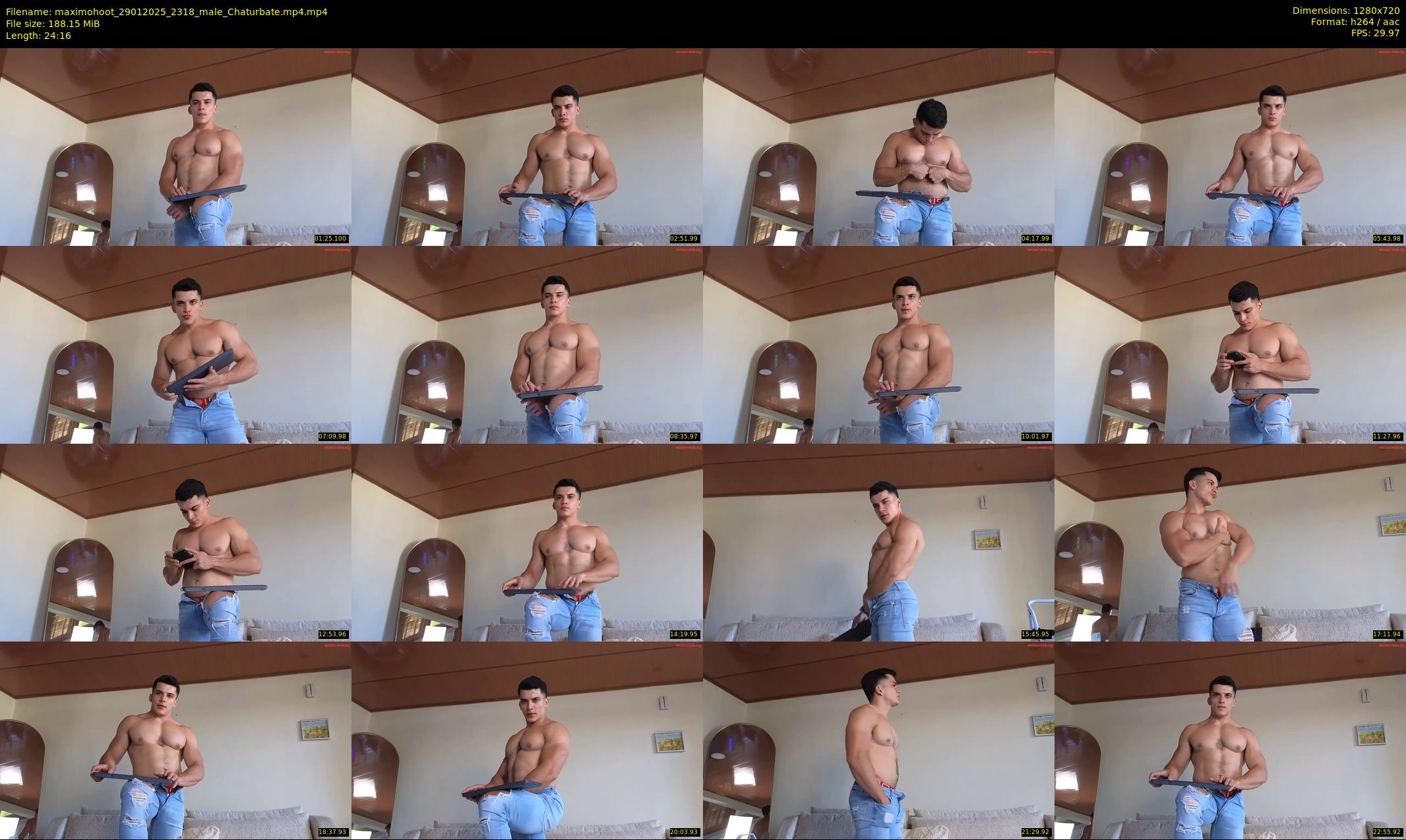 maximohoot — 25 minute Chaturbate male cam show recording, 720p, Jan 29, 2025