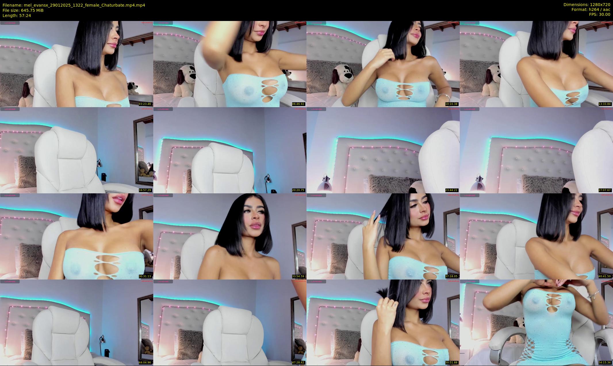 mel_evansx — 58 minute Chaturbate female cam show recording, 720p, Jan 29, 2025