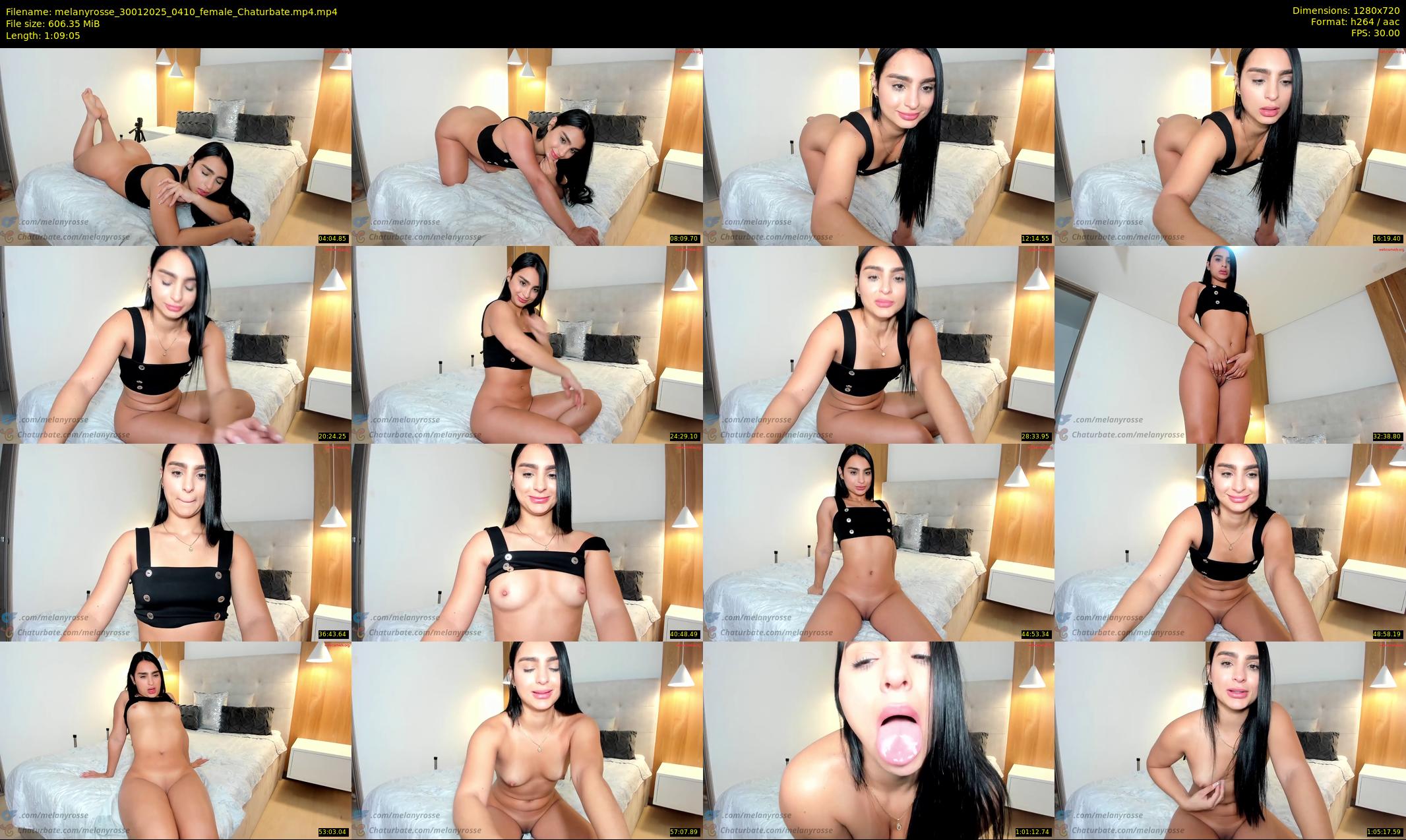 melanyrosse — 70 minute Chaturbate female cam show recording, 720p, Jan 30, 2025