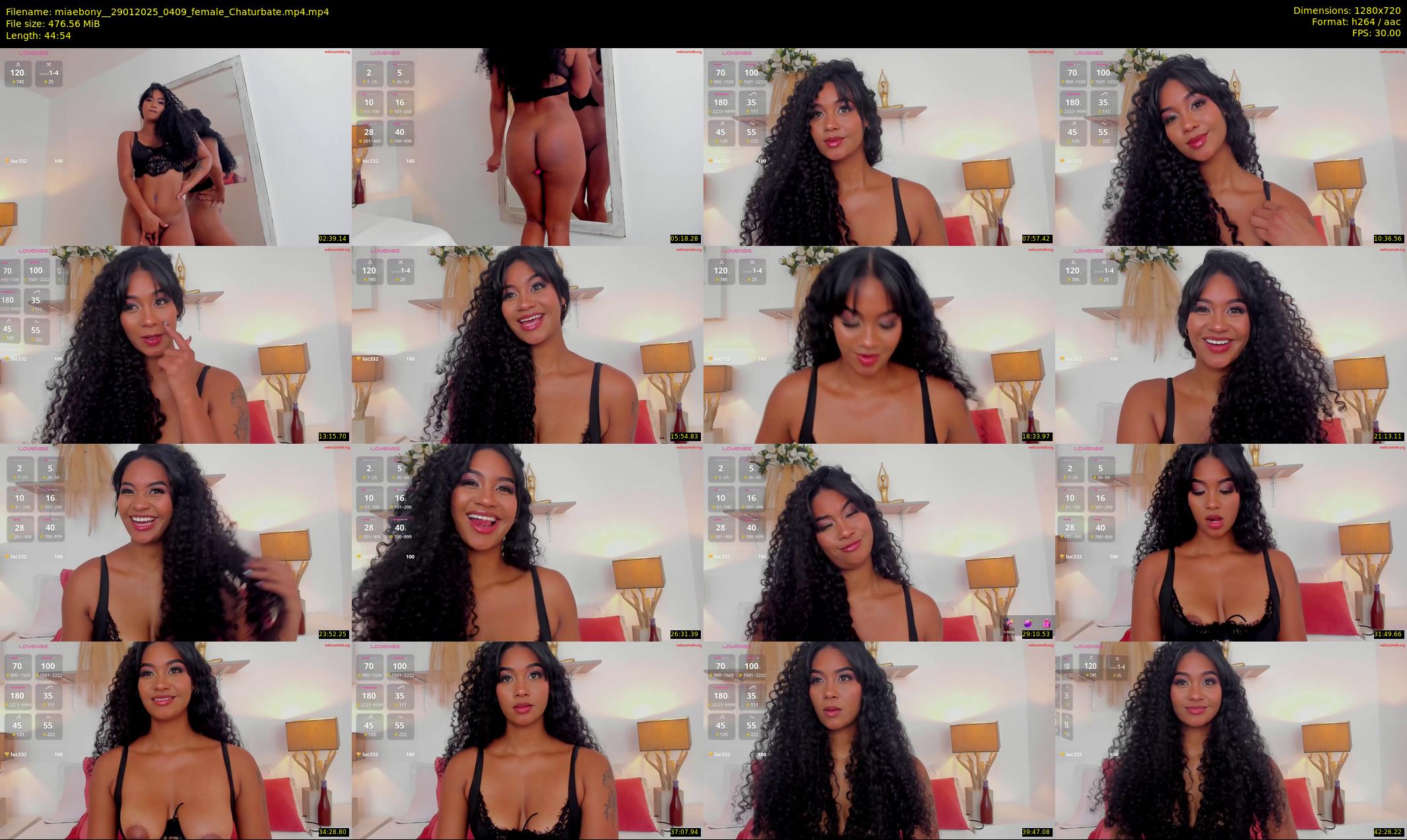 miaebony_ — 45 minute Chaturbate female cam show recording, 720p, Jan 29, 2025
