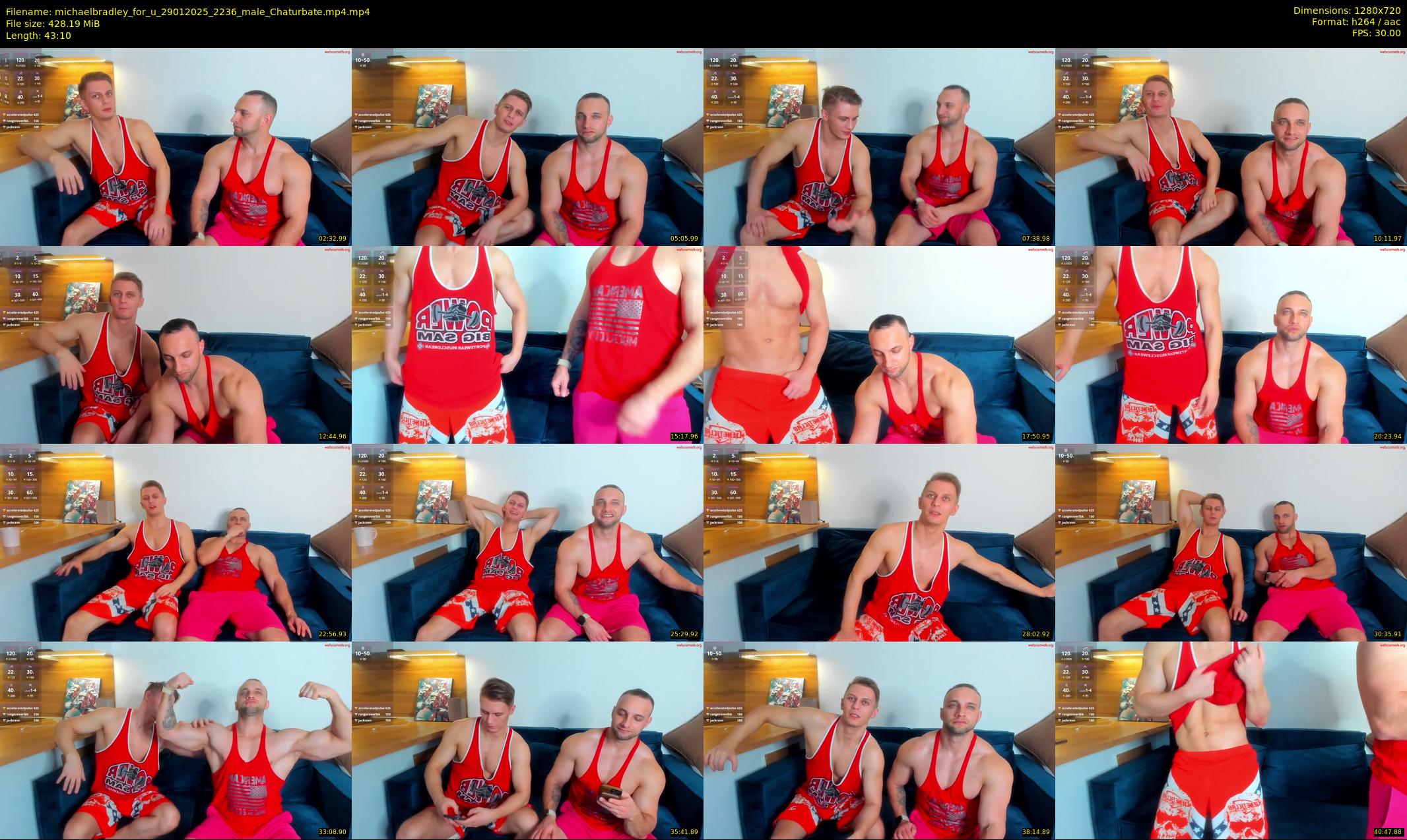 michaelbradley_for_u — 44 minute Chaturbate male cam show recording, 720p, Jan 29, 2025