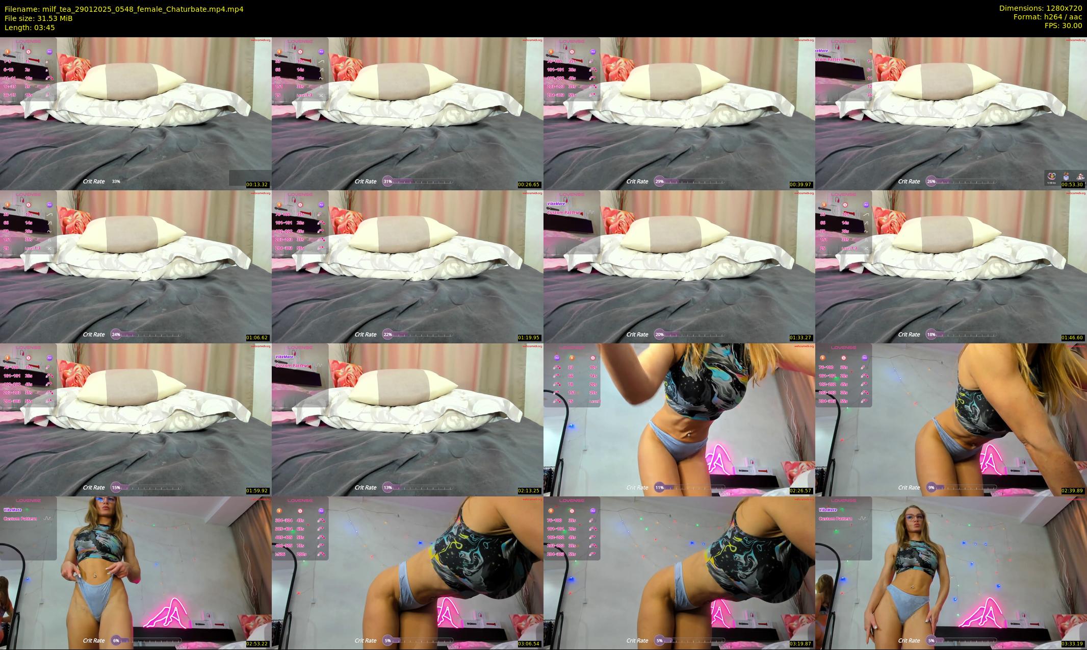 milf_tea — 4 minute Chaturbate female cam show recording, 720p, Jan 29, 2025
