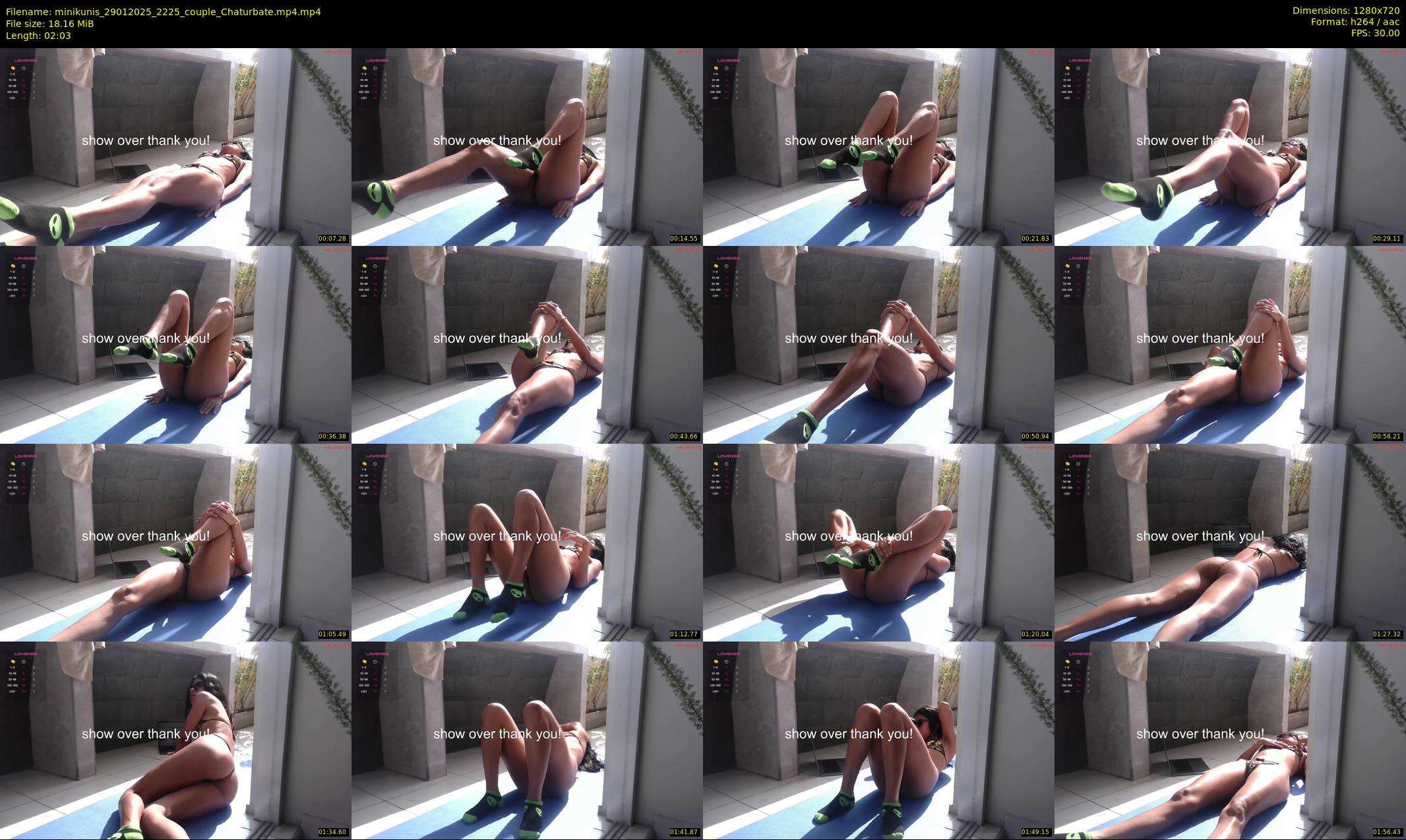 minikunis — 3 minute Chaturbate couple cam show recording, 720p, Jan 29, 2025