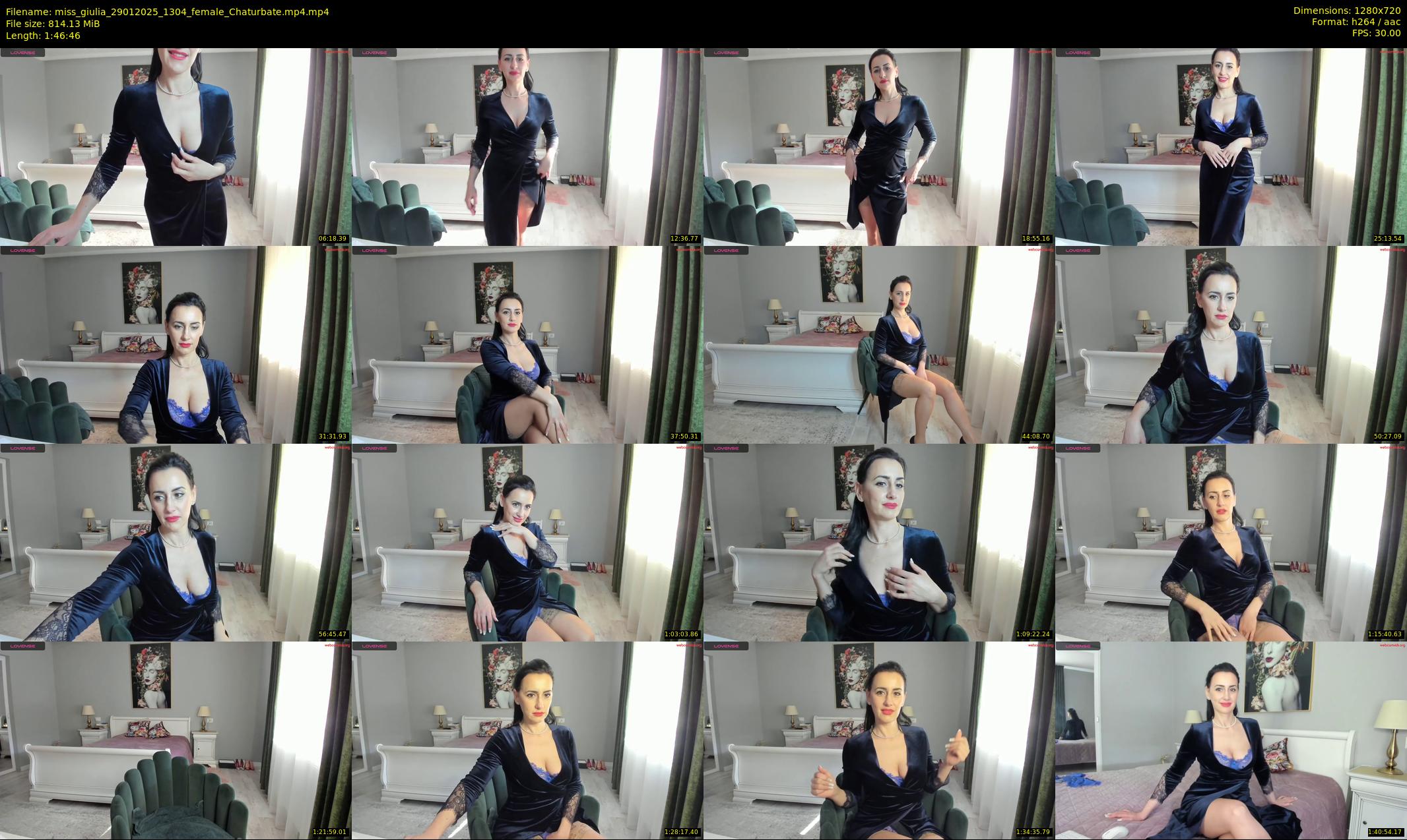 miss_giulia — 107 minute Chaturbate female cam show recording, 720p, Jan 29, 2025