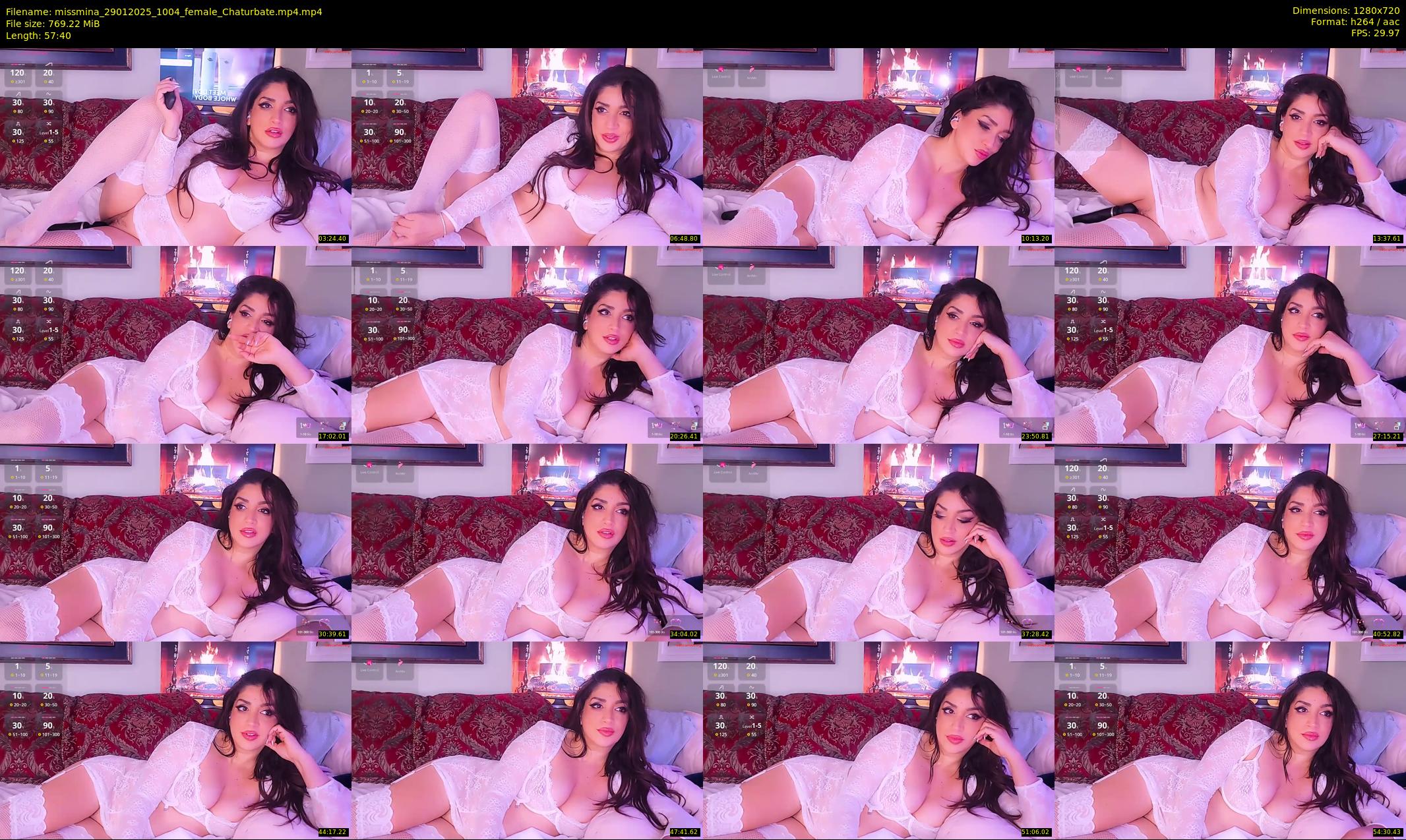 missmina — 58 minute Chaturbate female cam show recording, 720p, Jan 29, 2025